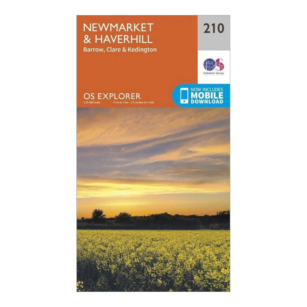 Explorer 210 Newmarket & Havehill, Barrow, Clare & Kedington Map With Digital Version - Image 4