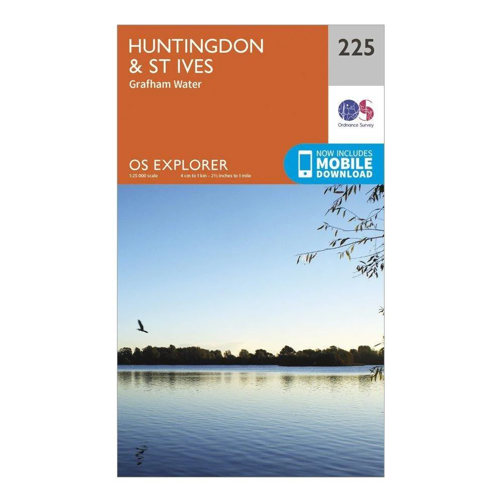 Explorer 225 Huntingdon St Ives  Grafham Water Map With Digital Version - Image 5
