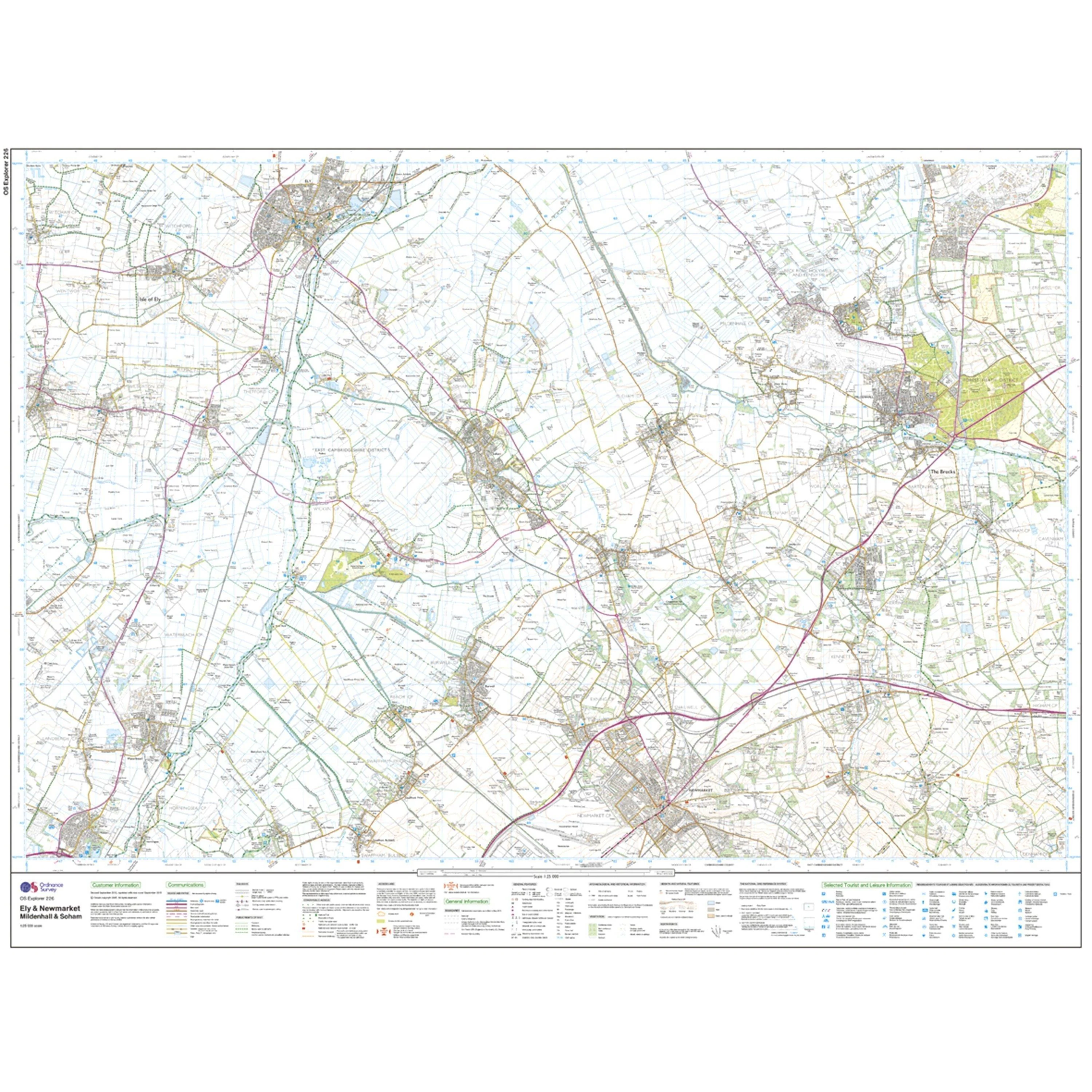 Explorer 226 Ely  Newmarket Map With Digital Version - Image 3