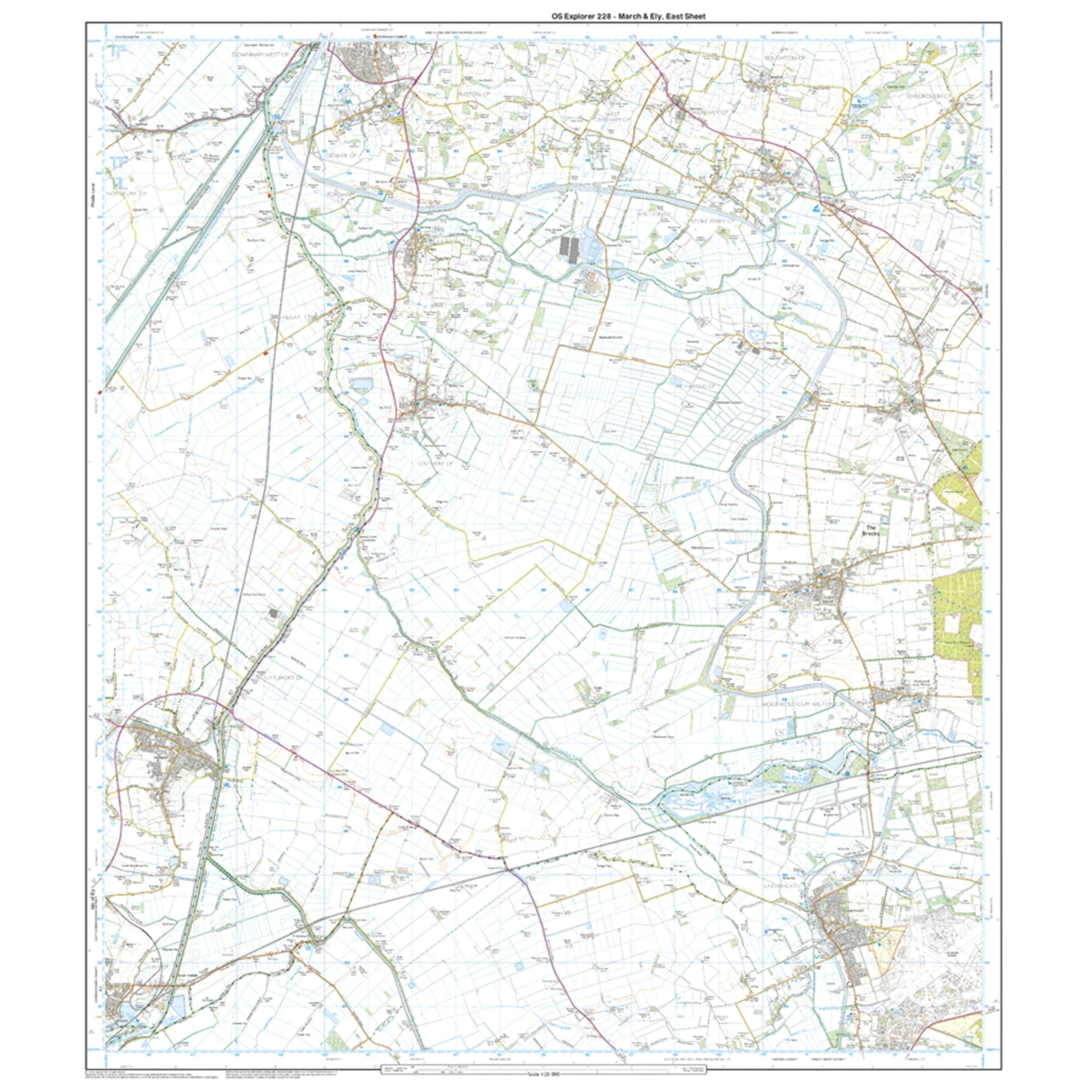 Explorer 228 March & Ely Map With Digital Version - Image 3