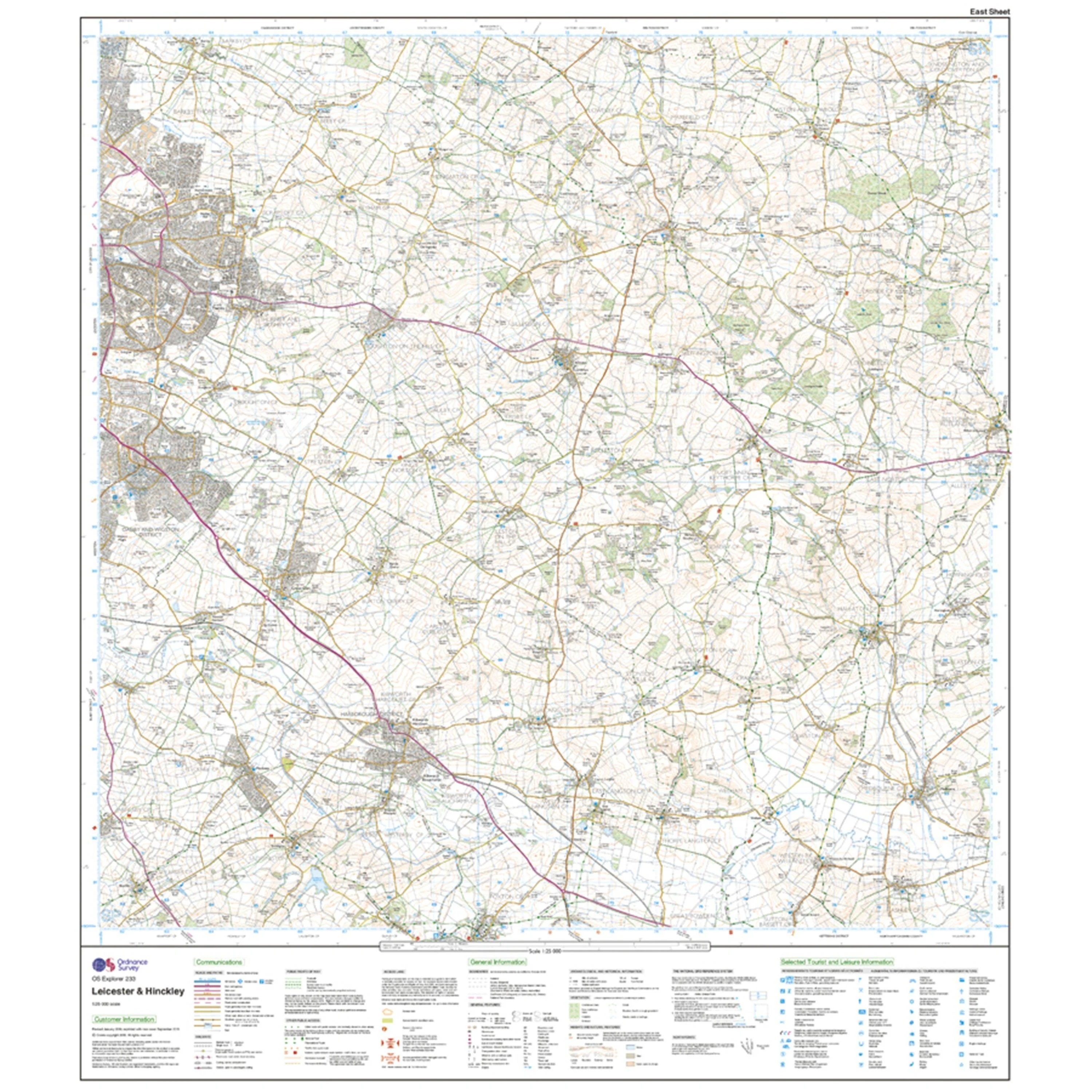 Explorer 233 Leicester & Hinckley Map With Digital Version - Image 3