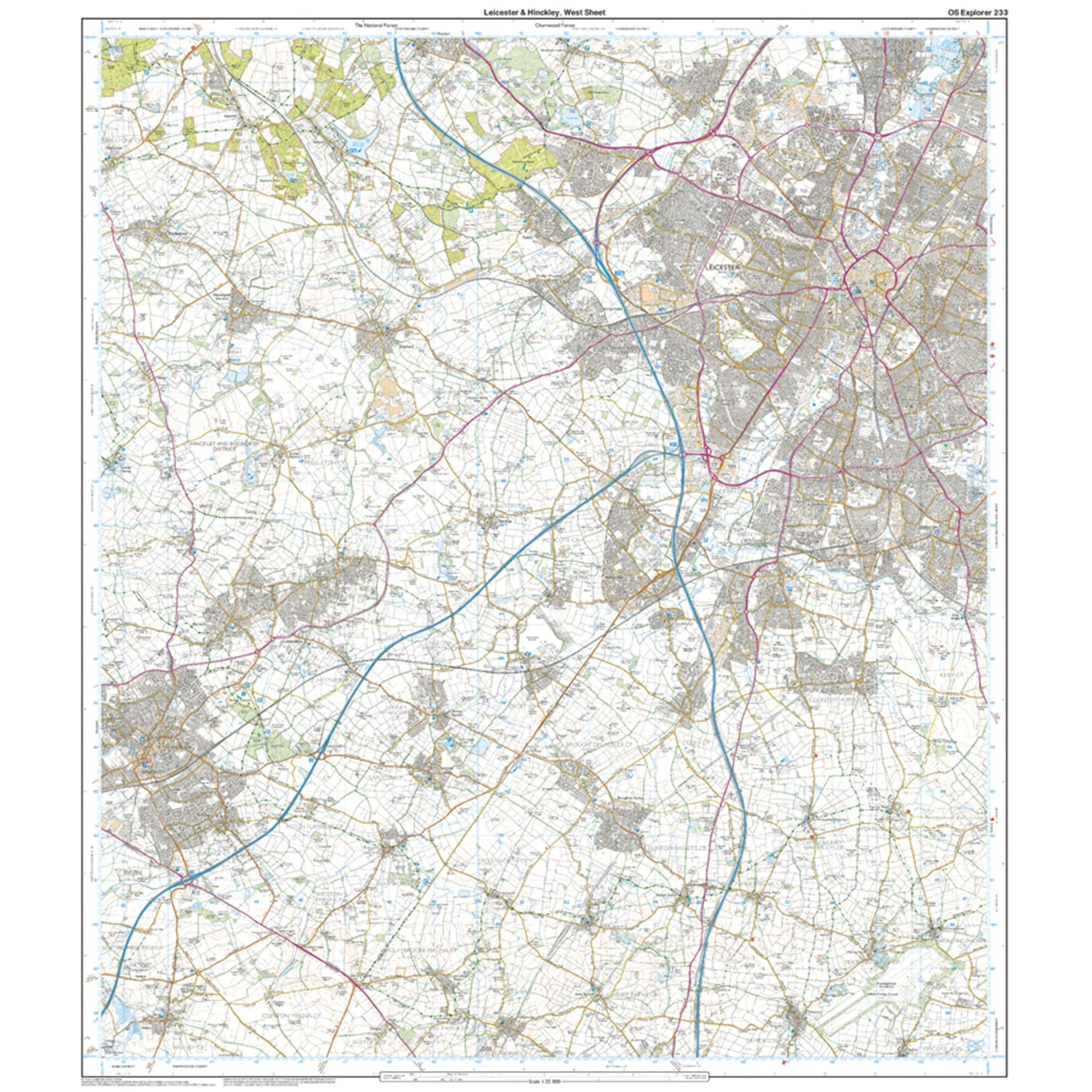 Explorer 233 Leicester & Hinckley Map With Digital Version - Image 4