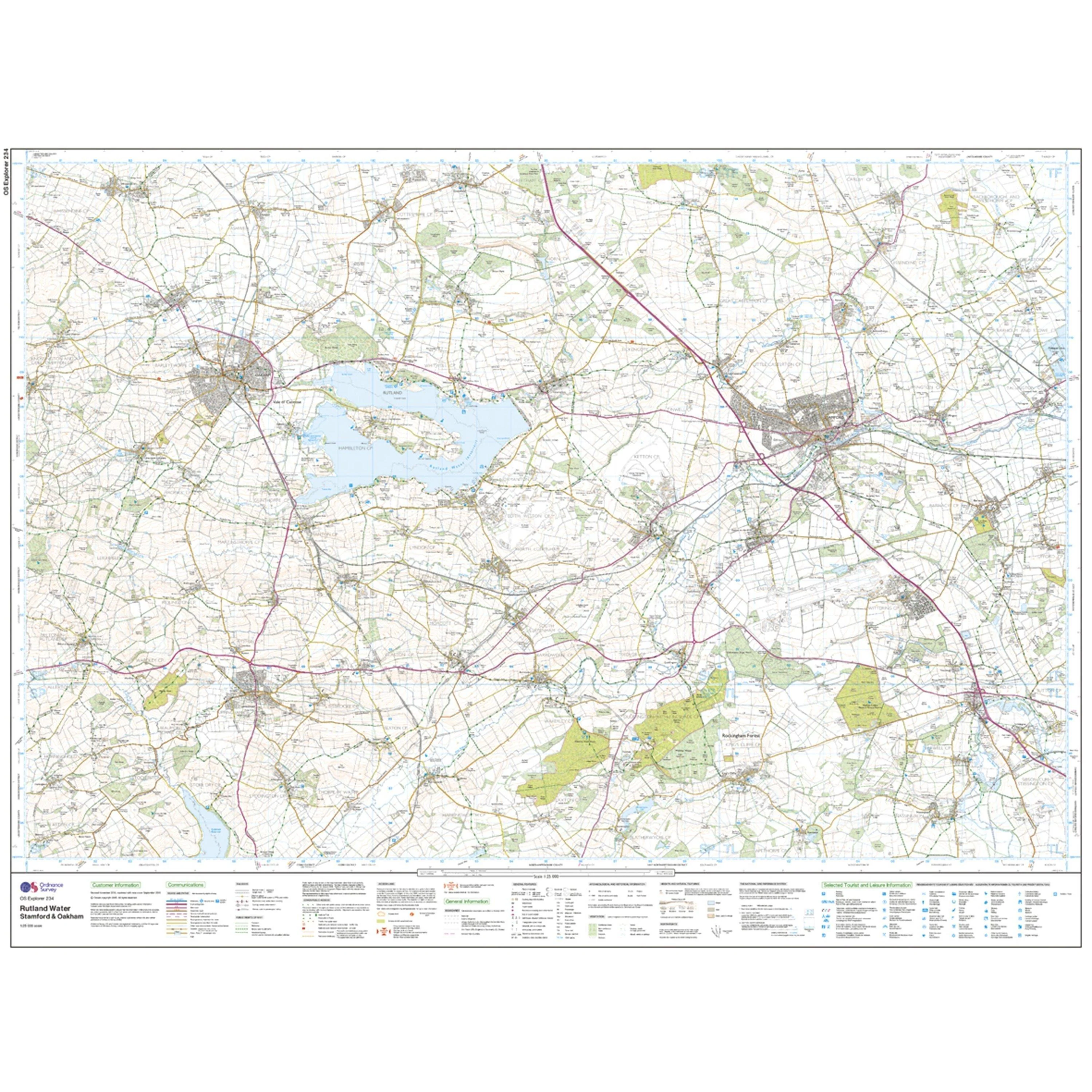 Explorer 234 Rutland Water Map With Digital Version - Image 3