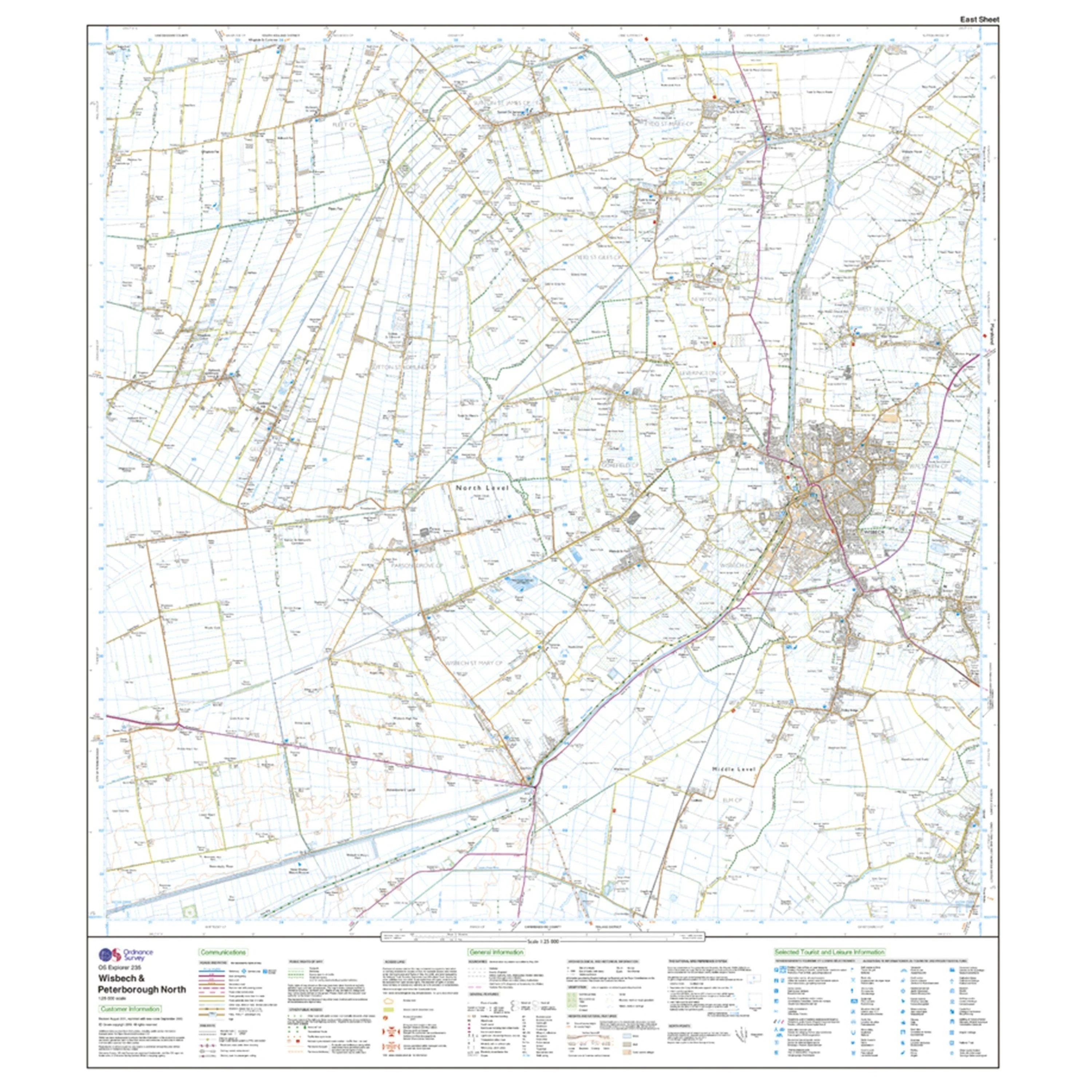 Explorer 235 Wisbech & Peterborough North Map With Digital Version - Image 3