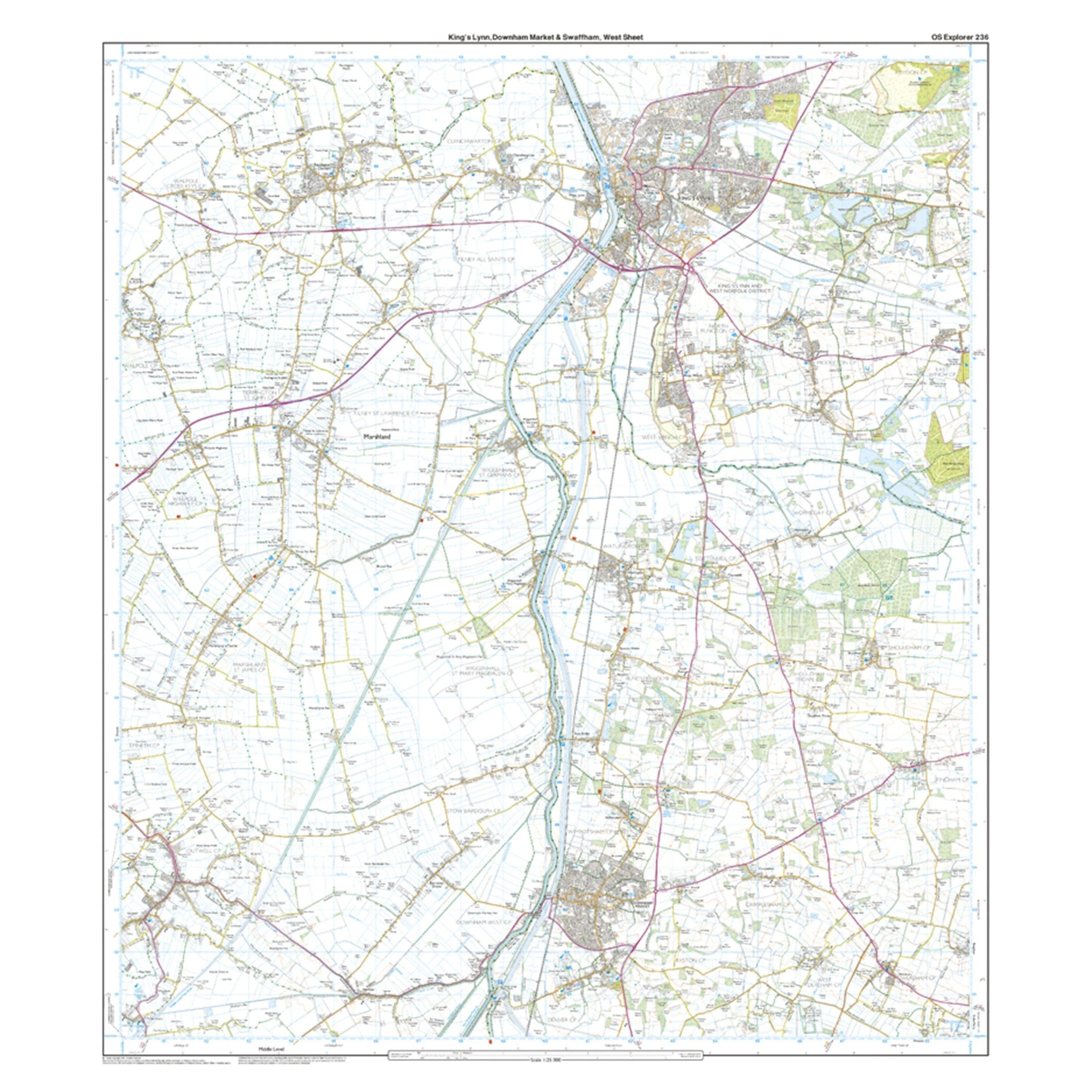 Explorer 236 King's Lynn, Downham Market & Swaffham Map With Digital Version - Image 4