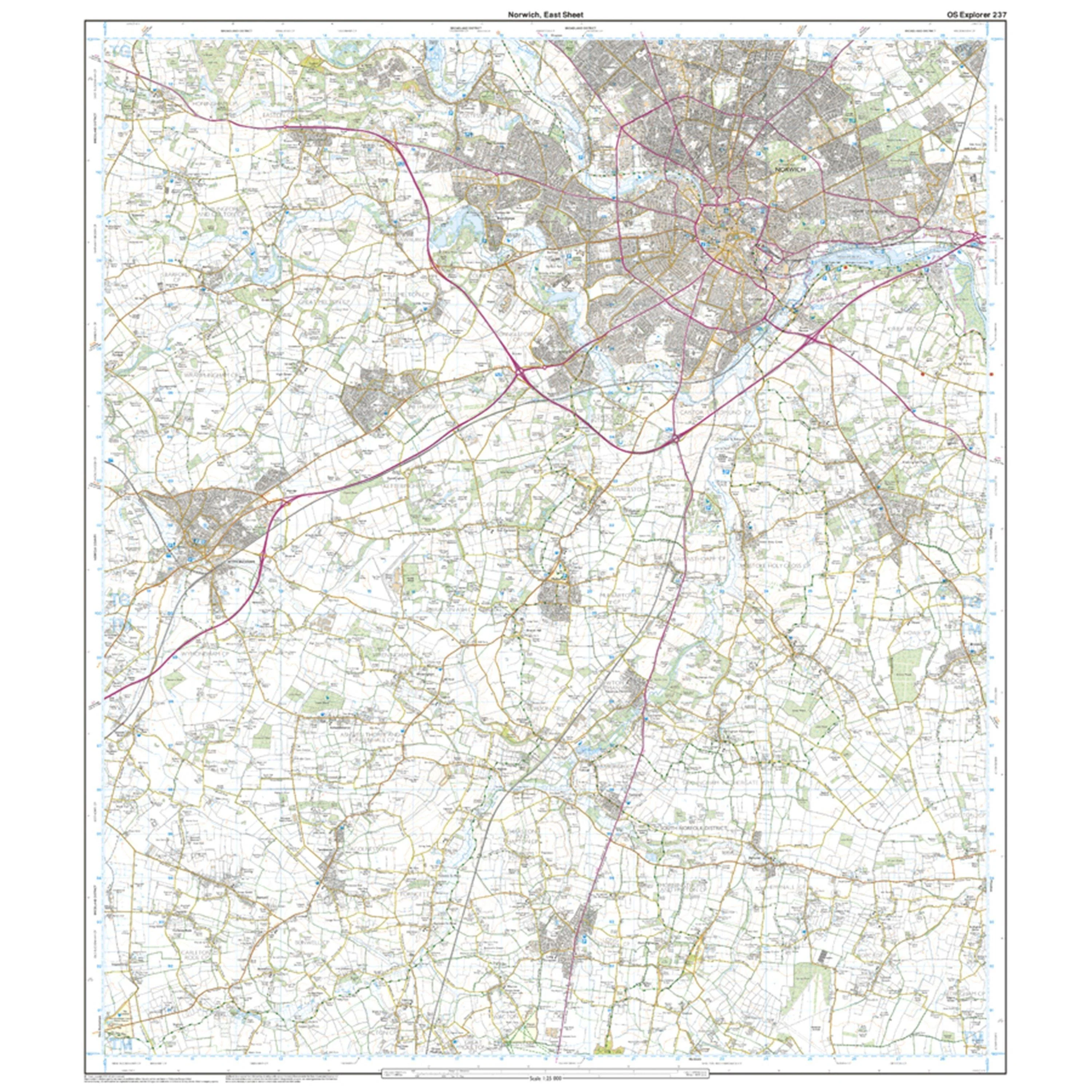 Explorer 237 Norwich Map With Digital Version - Image 3