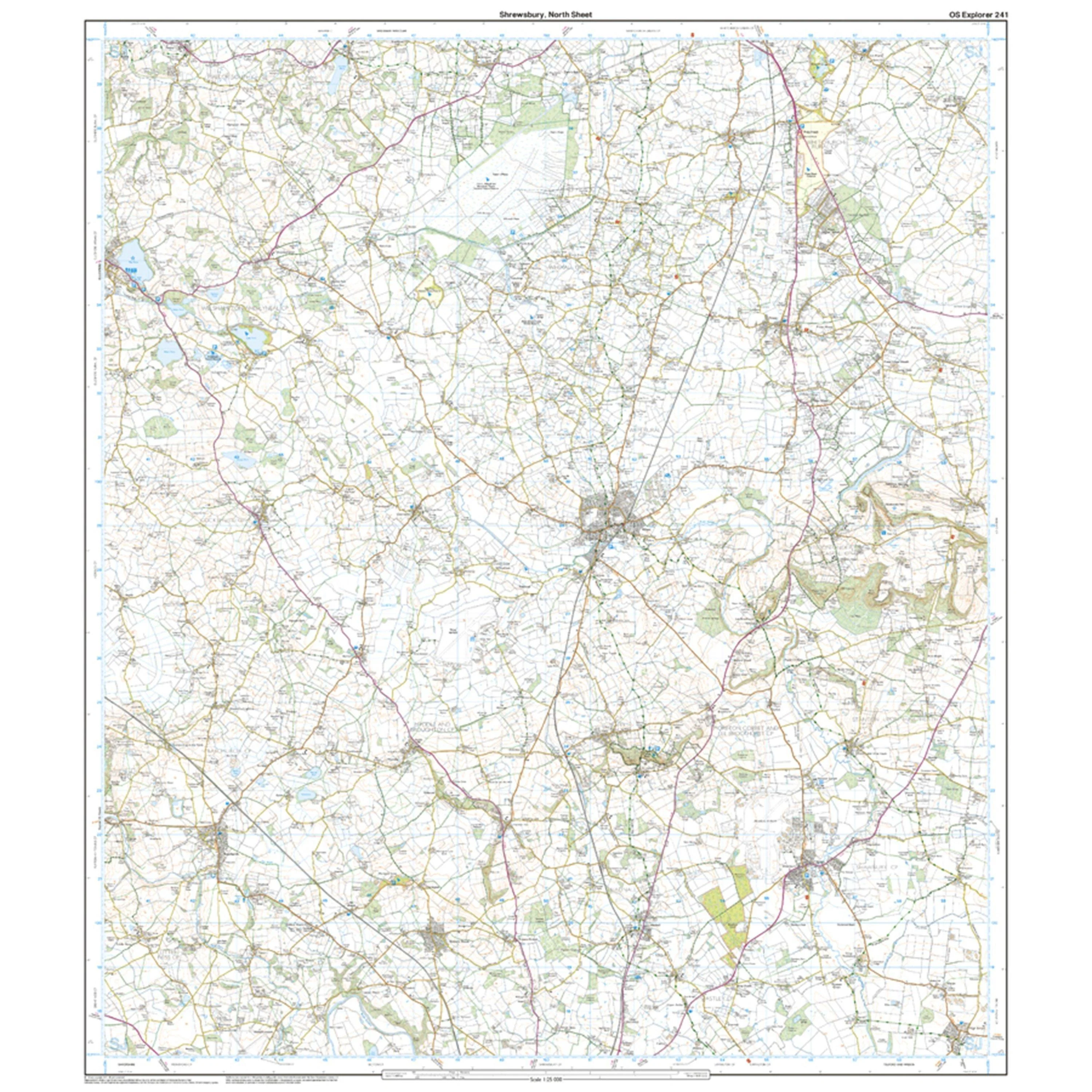 Explorer 241 Shrewsbury, Wem, Shawbury & Baschurch Map With Digital Version - Image 3