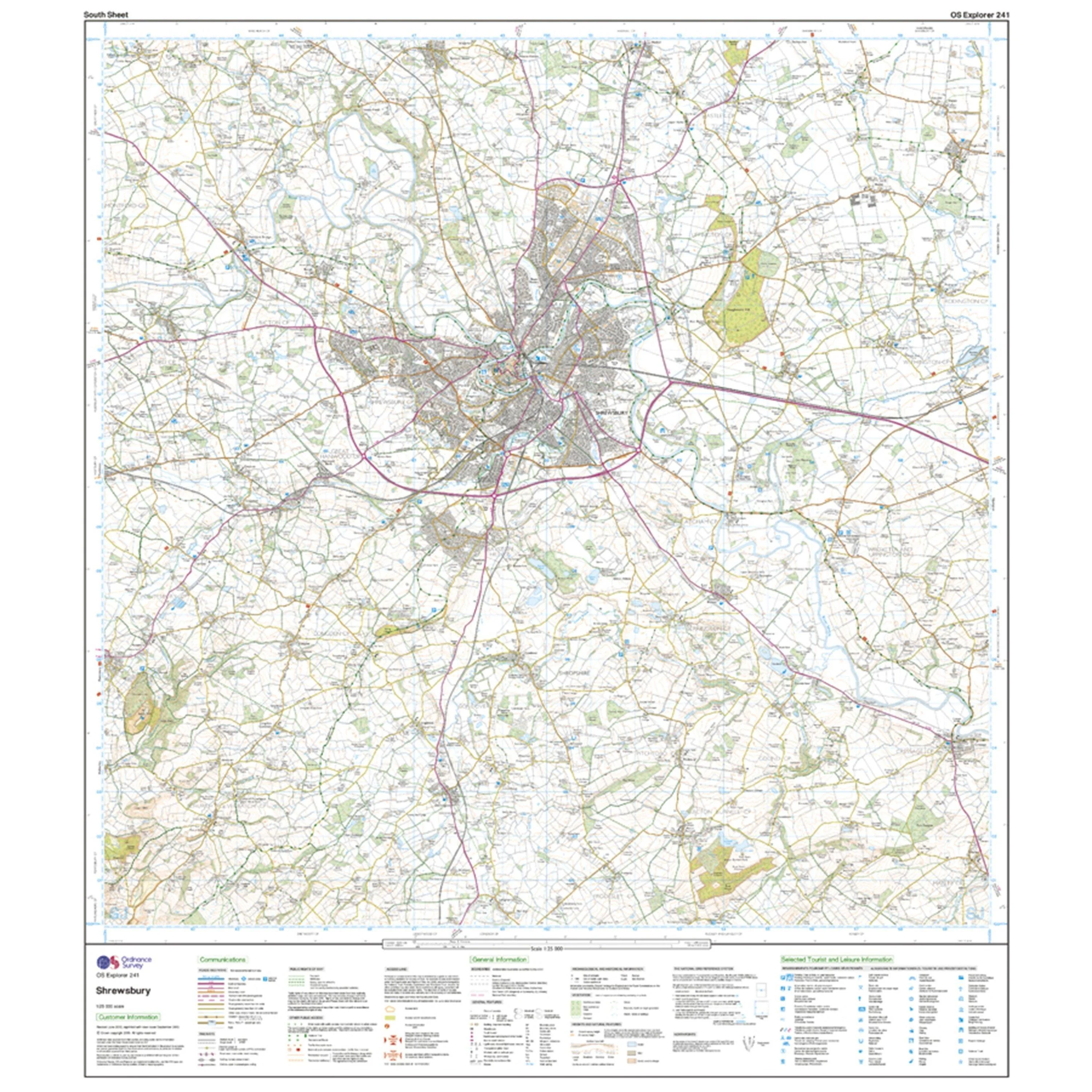 Explorer 241 Shrewsbury, Wem, Shawbury & Baschurch Map With Digital Version - Image 4