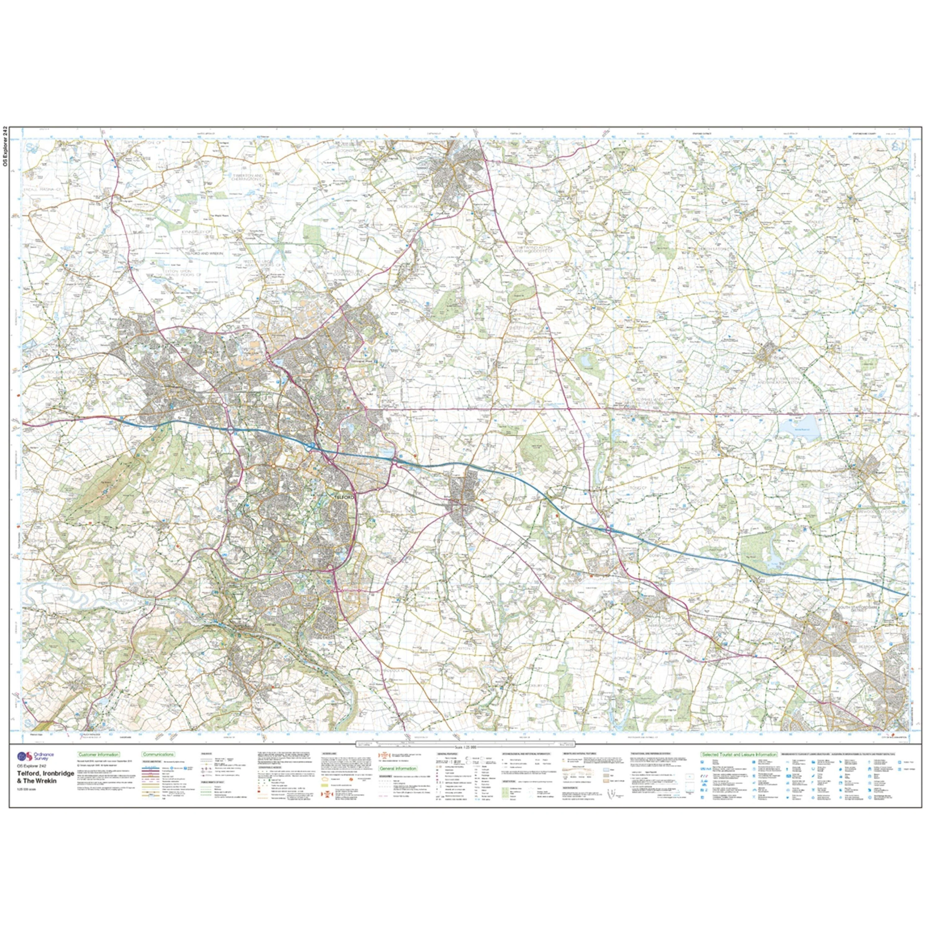 Explorer 242 Telford, Ironbridge & The Wrekin Map With Digital Version - Image 3