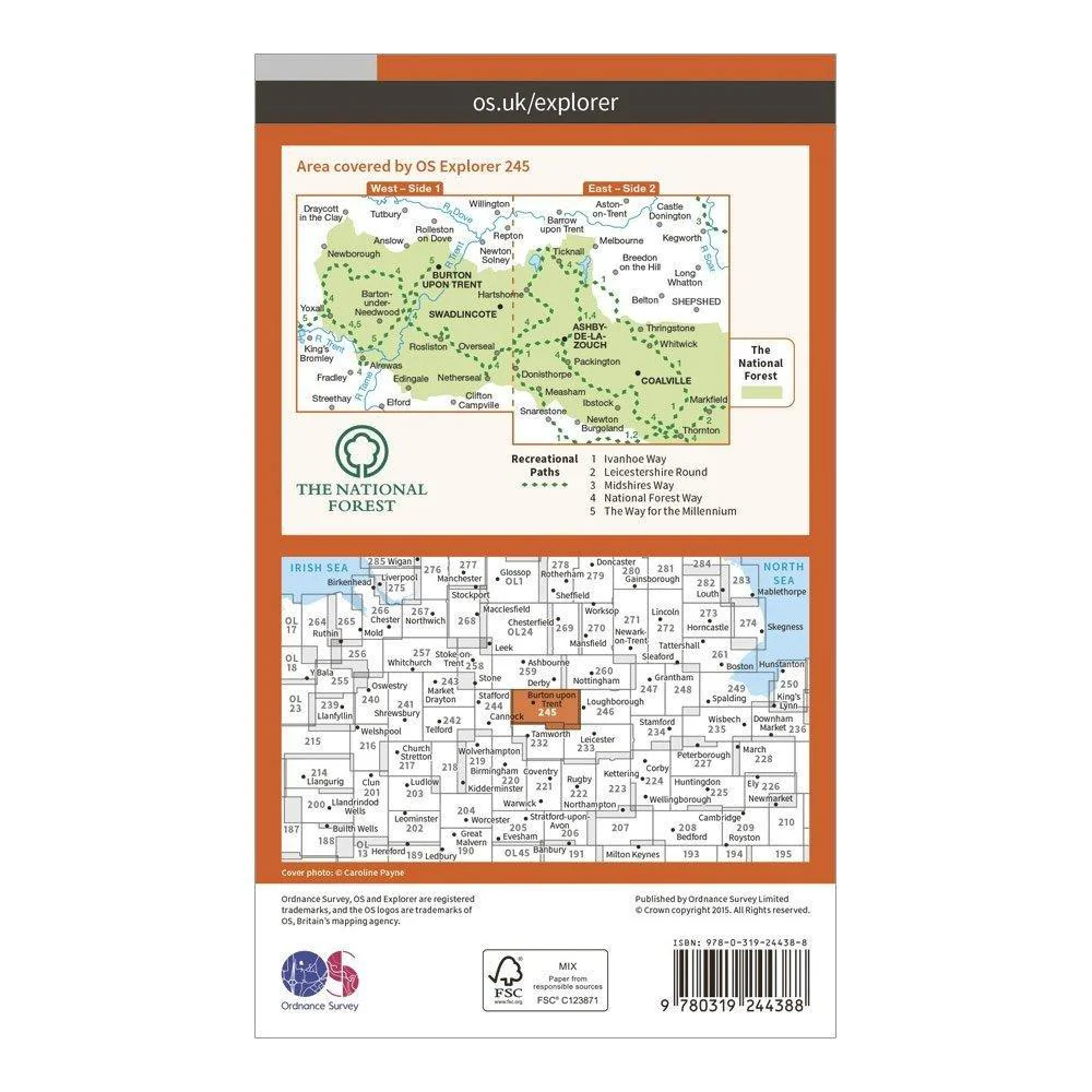 Explorer 245 The National Forest Map With Digital Version - Image 2