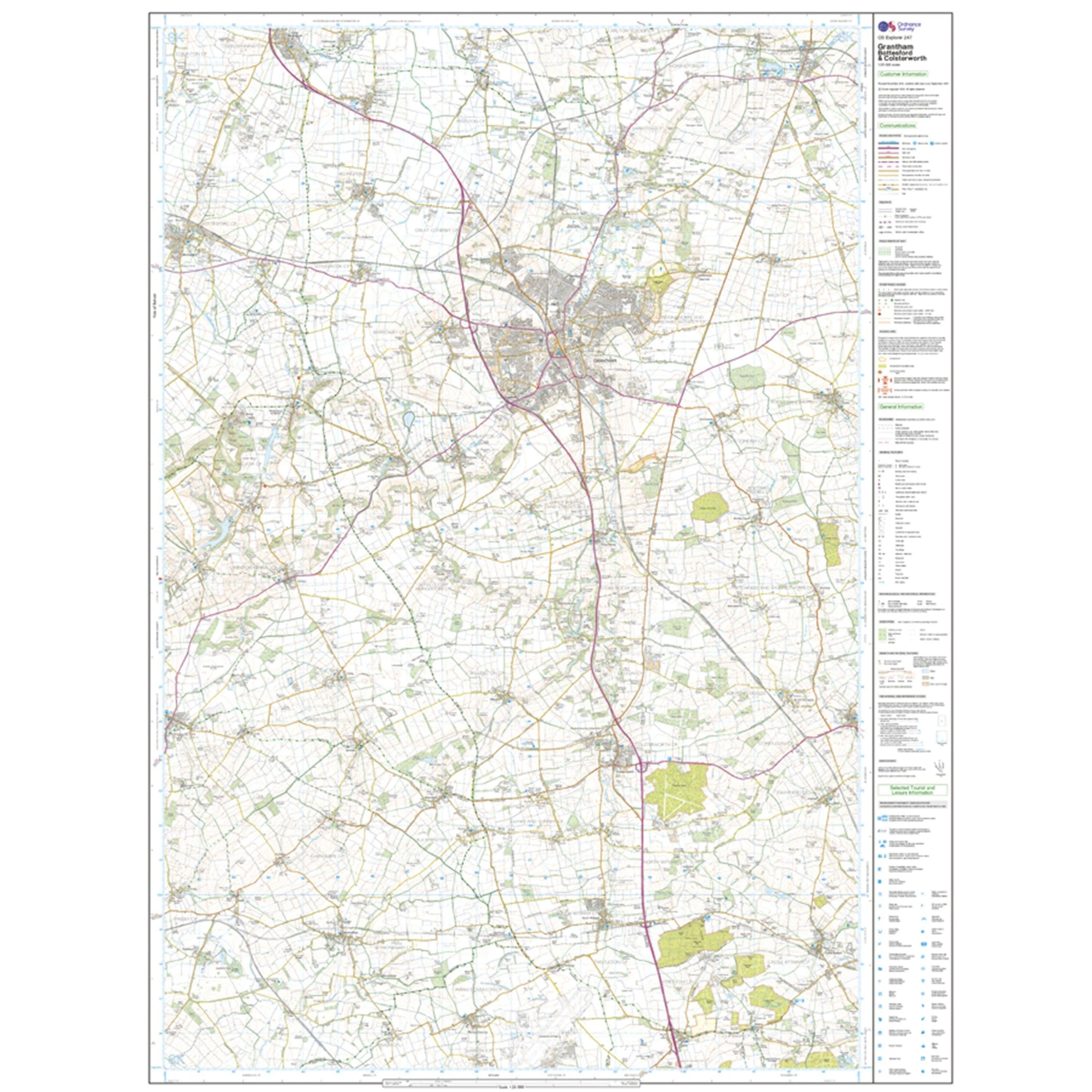 Explorer 247 Grantham Map With Digital Version - Image 3
