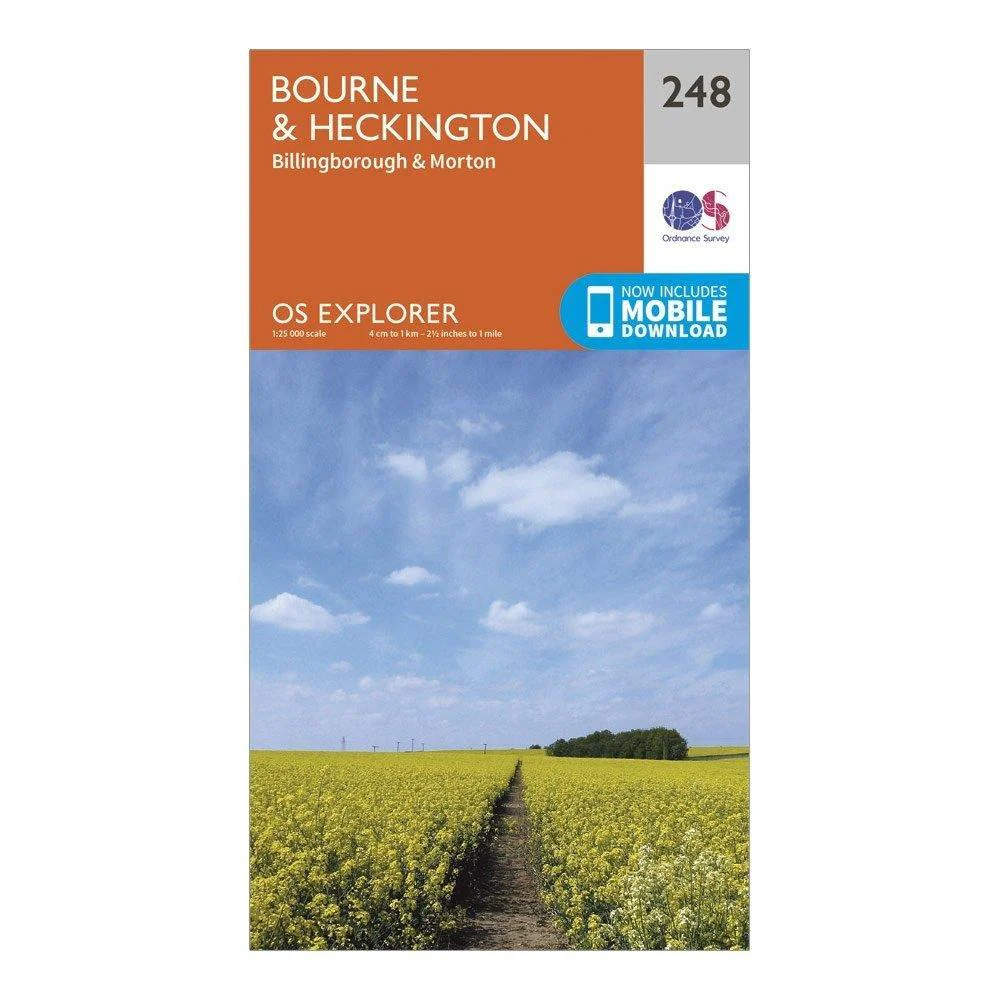 Explorer 248 Bourne & Heckington Map With Digital Version - Image 4
