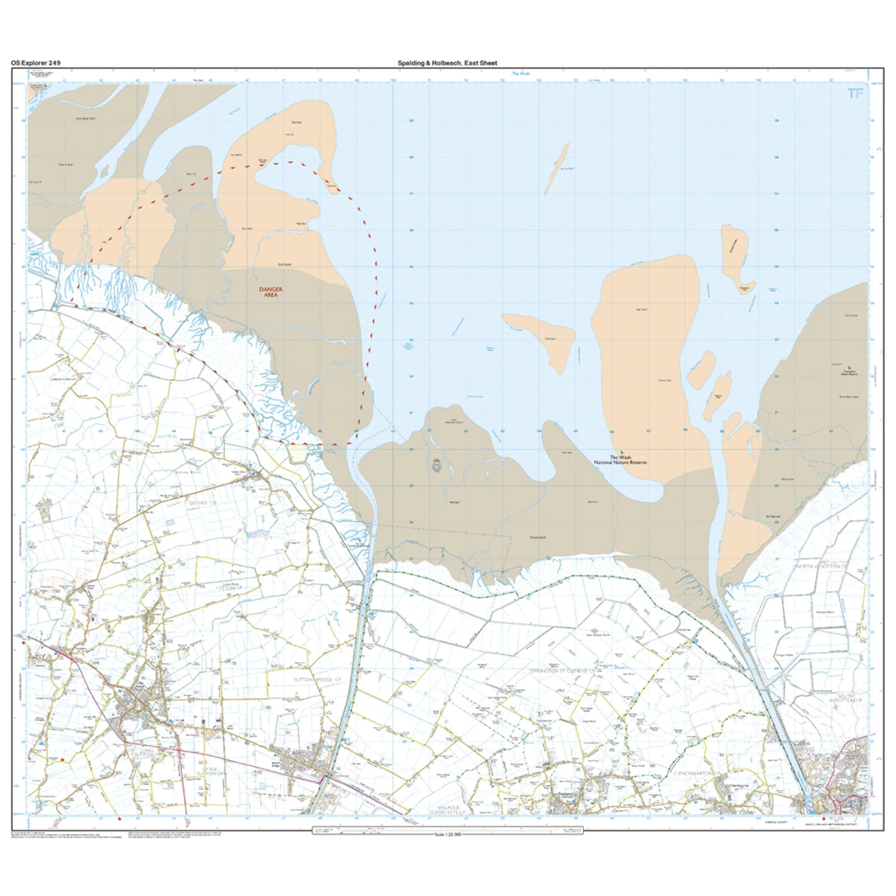 Explorer 249 Spalding & Holbeach Map With Digital Version - Image 3