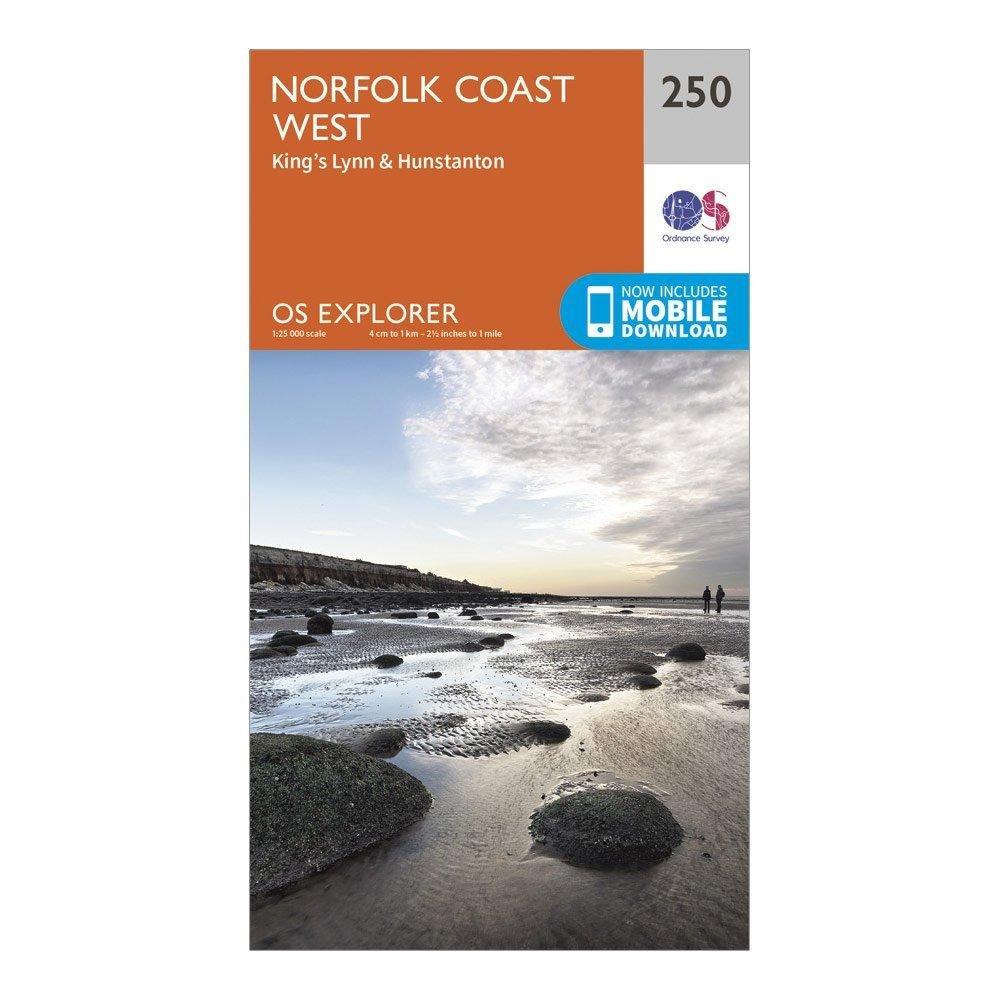 Explorer 250 Norfolk Coast West Map With Digital Version - Image 4