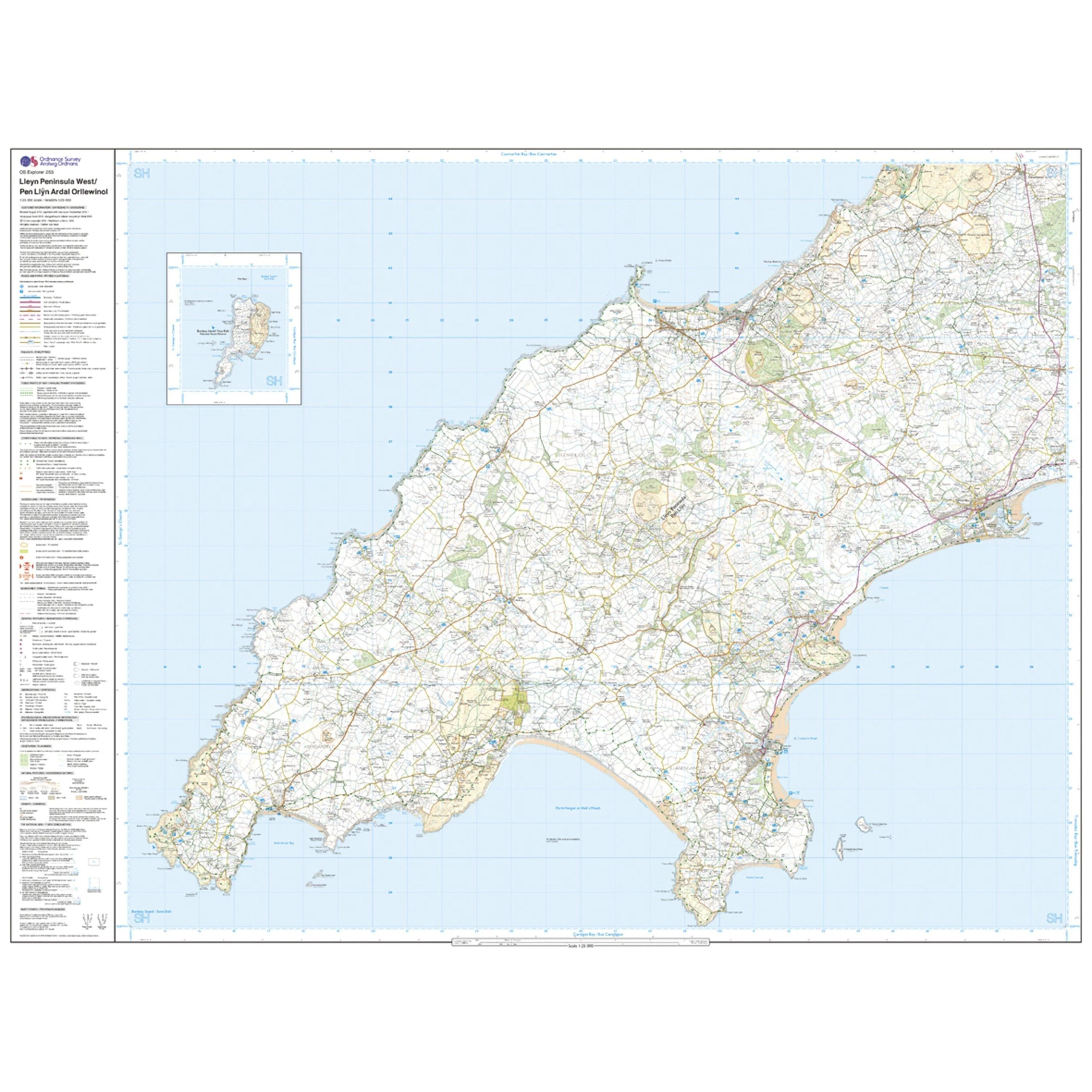 Explorer 253 Lleyn Peninsula West Map With Digital Version - Image 3