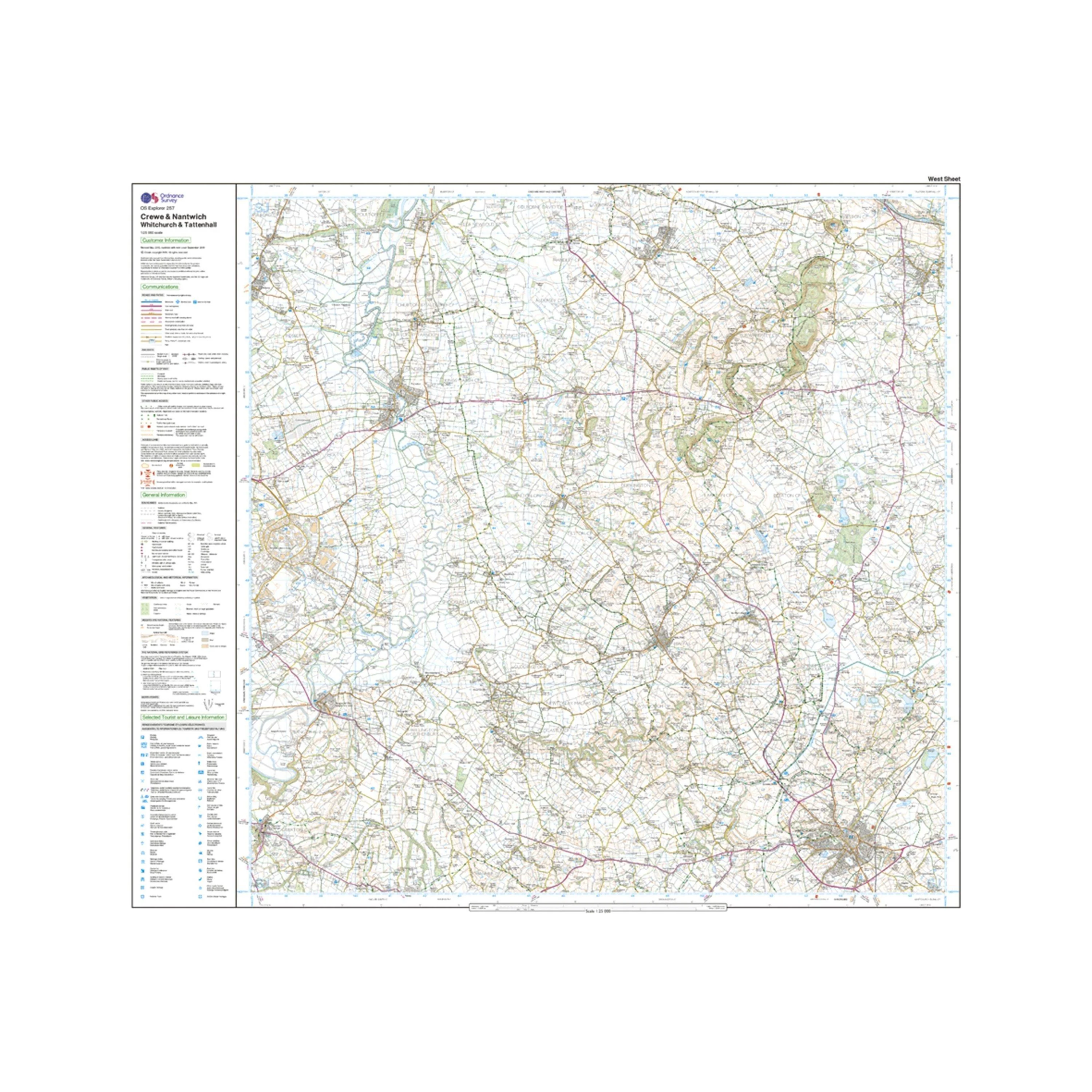 Explorer 257 Crewe  Nantwich Map With Digital Version - Image 4
