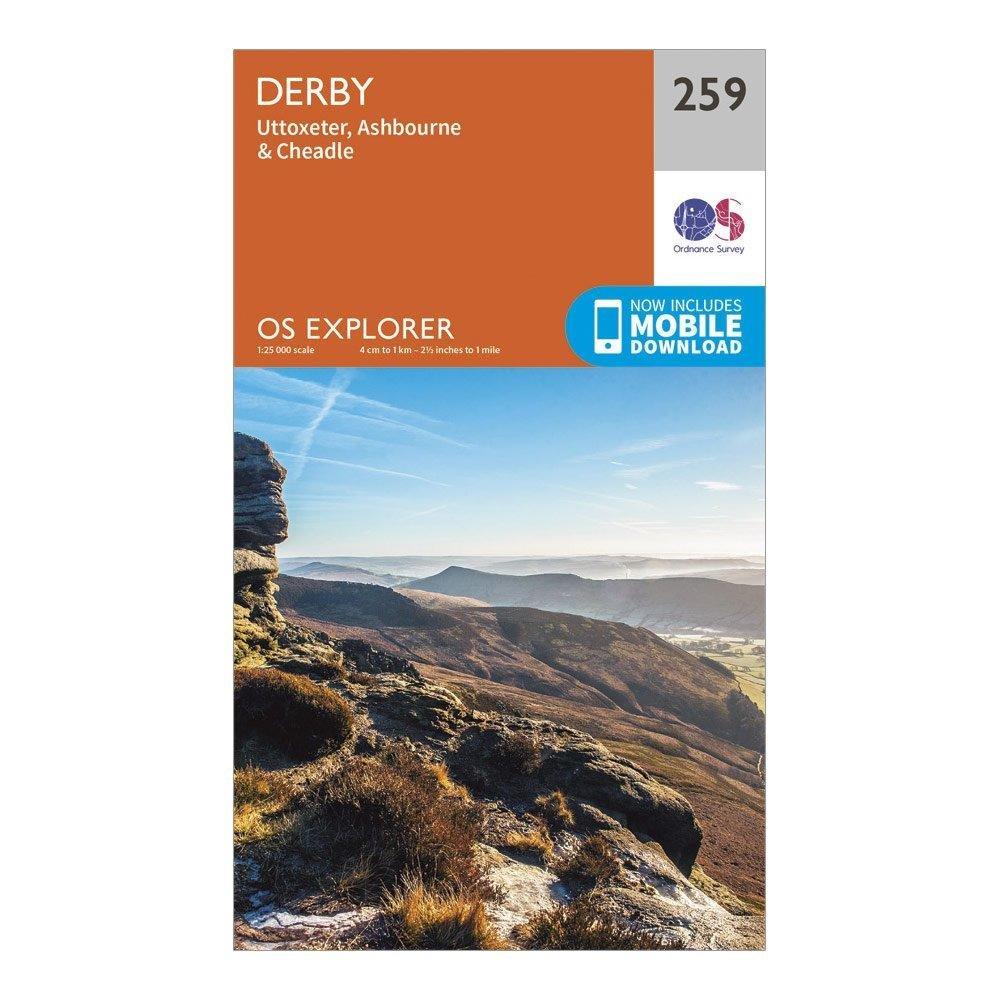 Explorer 259 Derby, Uttoxeter, Ashbourne & Cheadle Map With Digital Version - Image 5