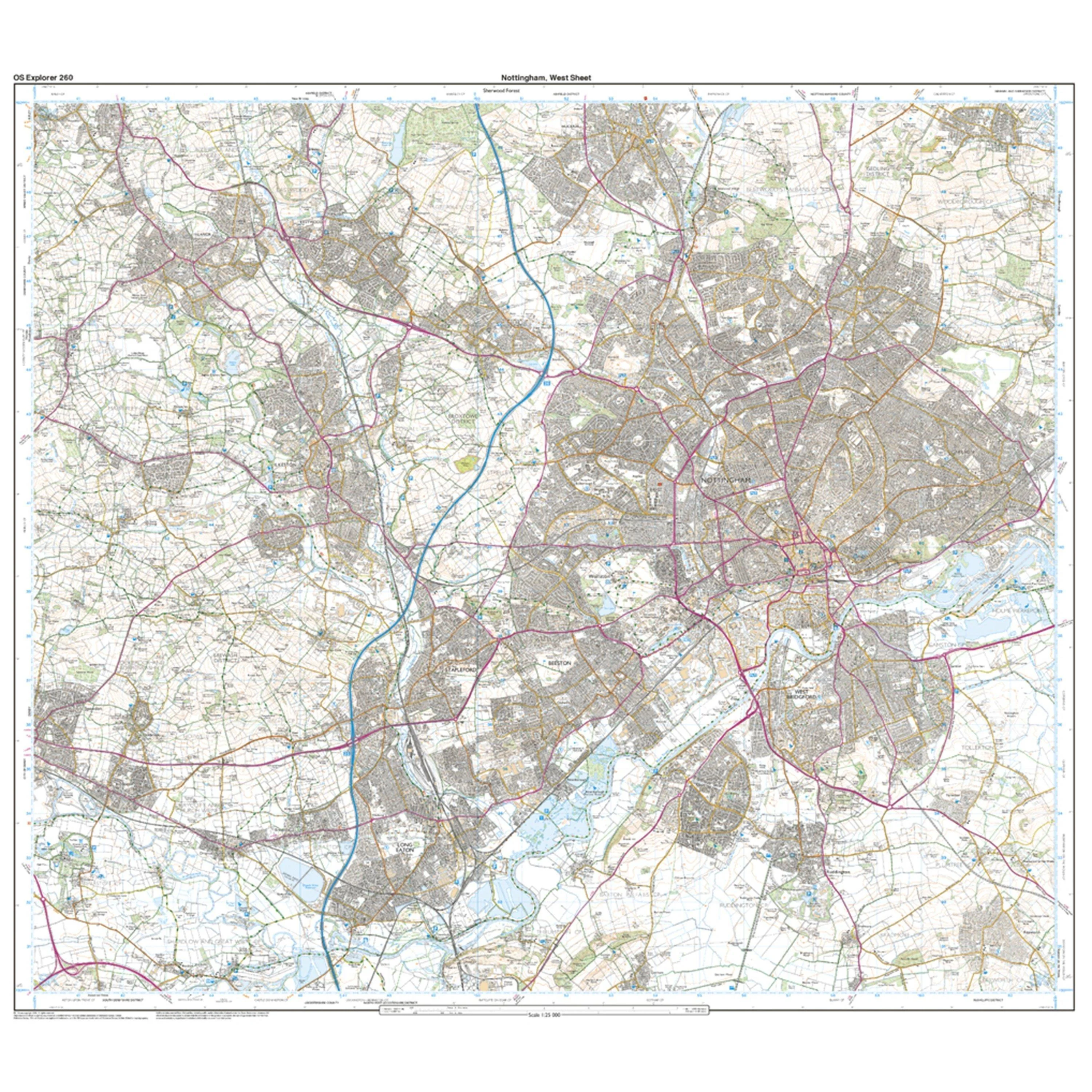 Explorer 260 Nottingham Map With Digital Version - Image 4