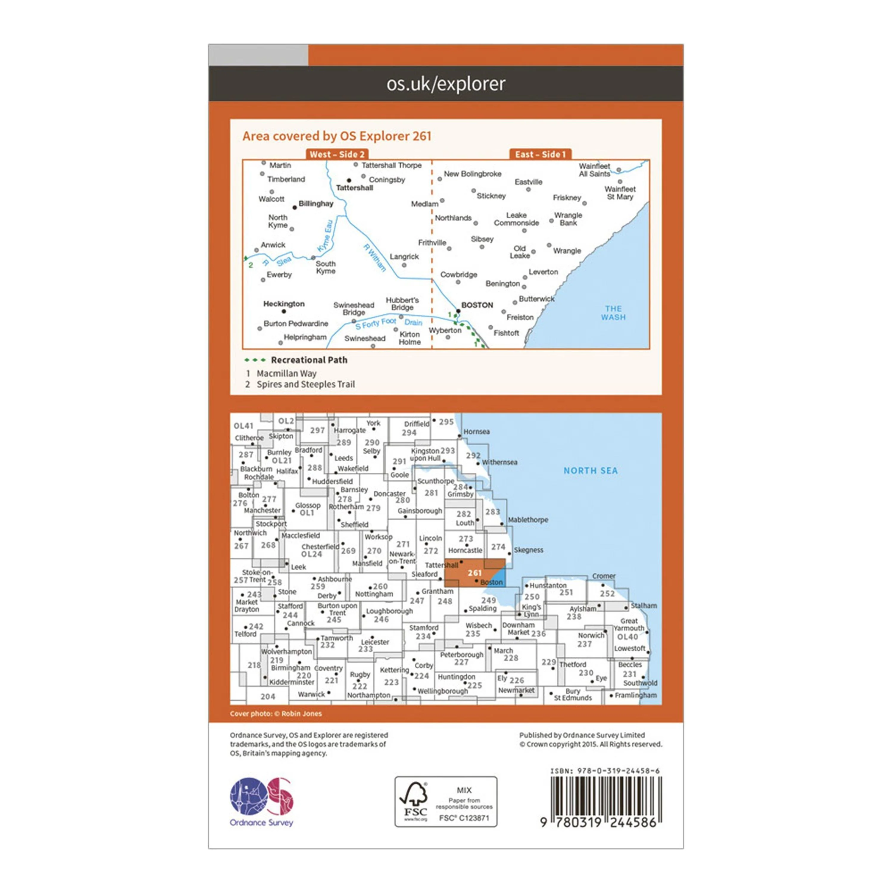 Explorer 261 Boston Map With Digital Version - Image 2