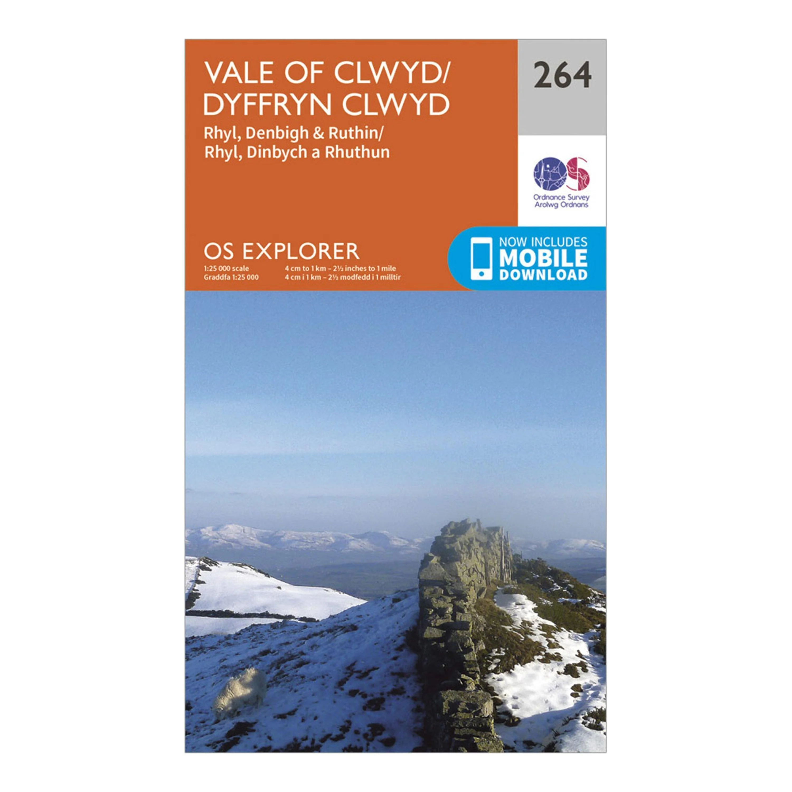 Explorer 264 Vale of Clwyd Rhyl Denbigh  Ruthin Map With Digital Version - Image 5