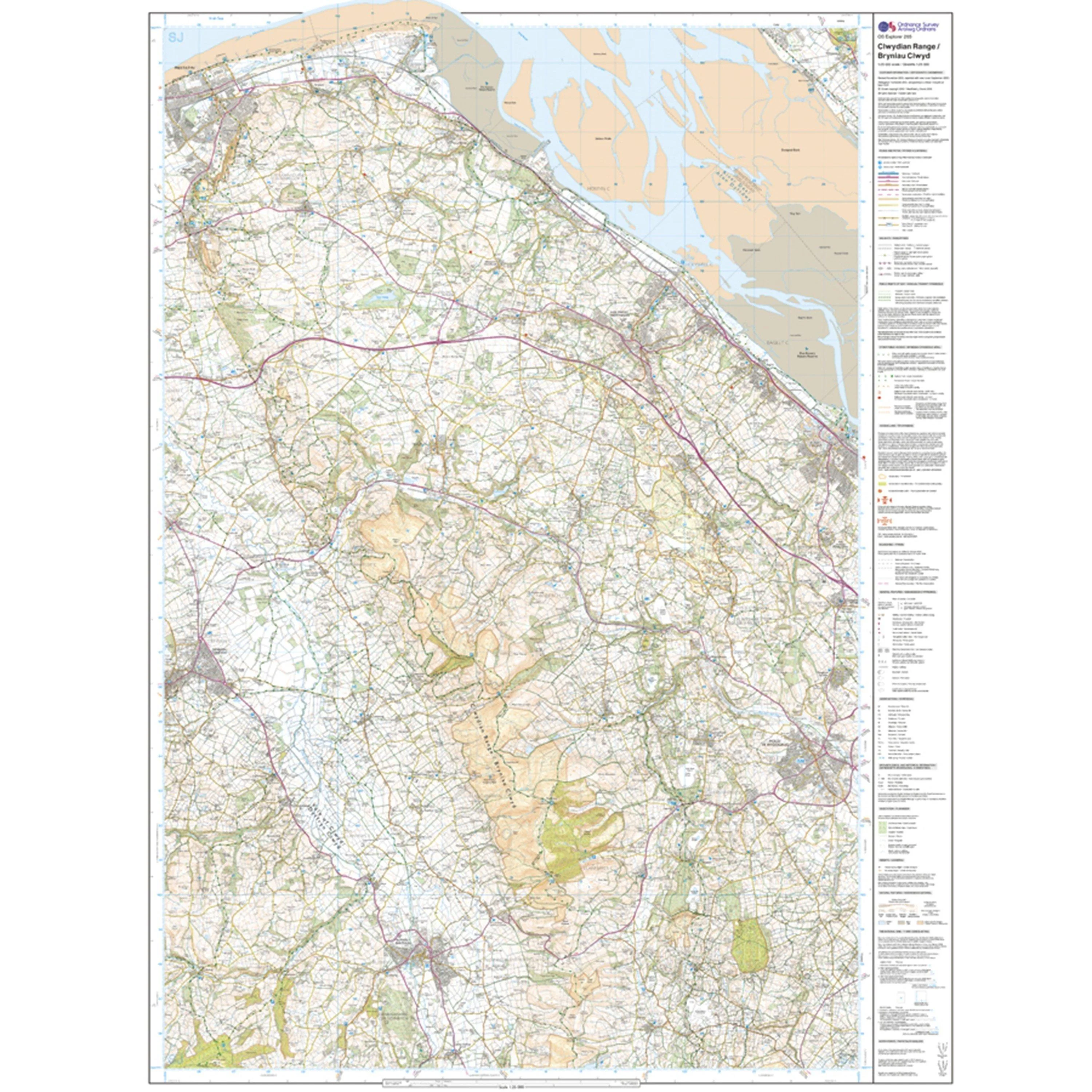 Explorer 265 Clwydian Range, Prestatyn, Mold & Ruthin Map With Digital Version - Image 3