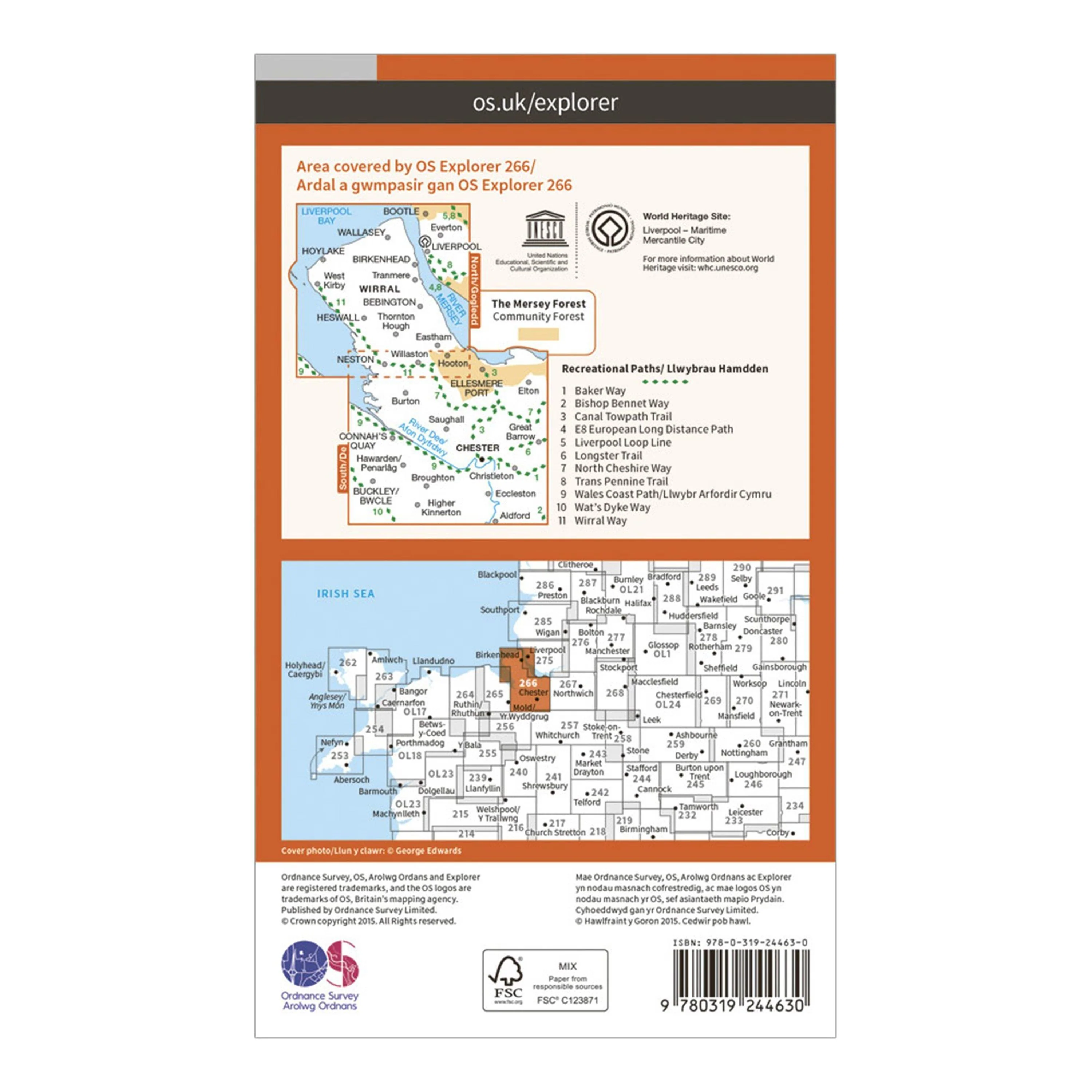 Explorer 266 Wirral & Chester Map With Digital Version - Image 2