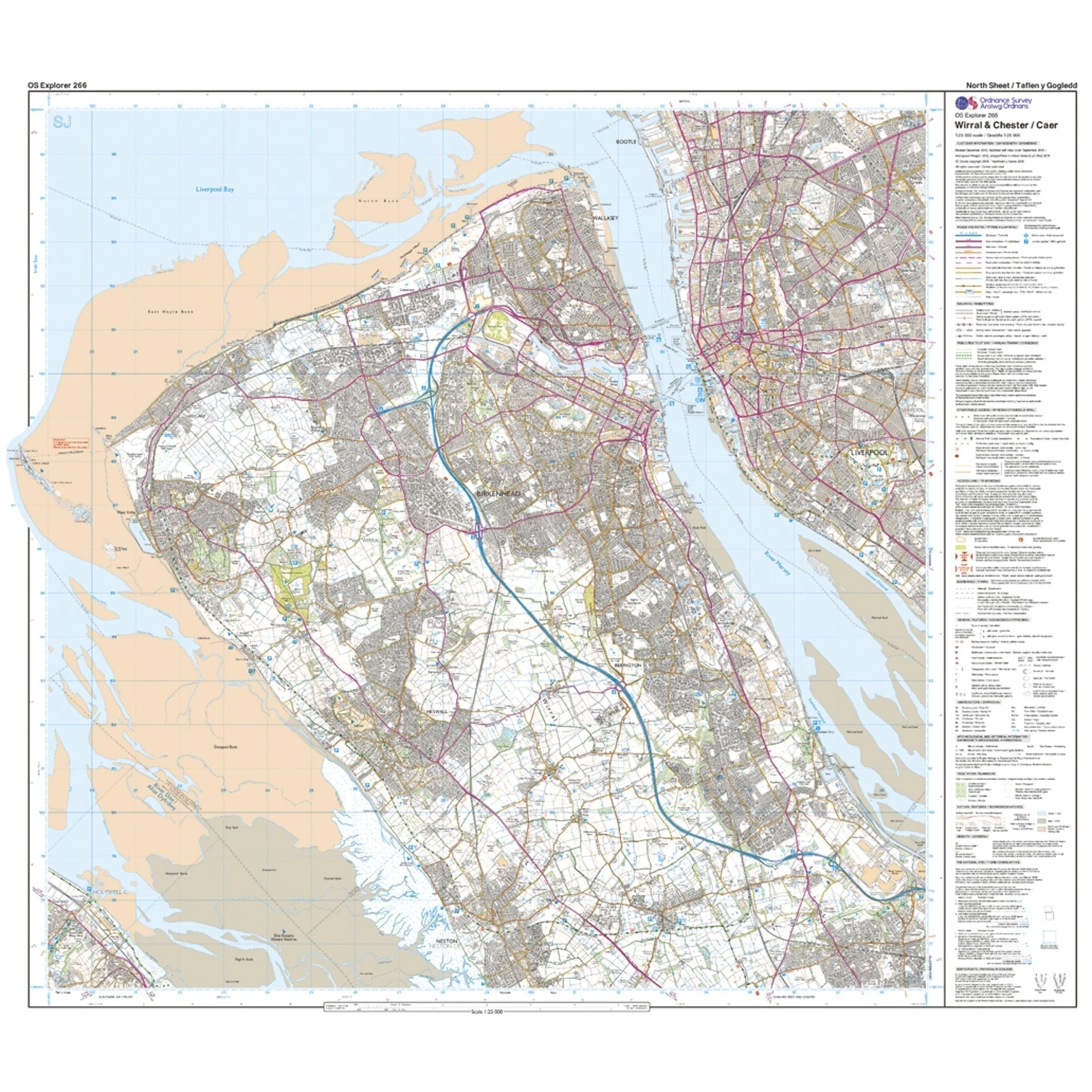 Explorer 266 Wirral & Chester Map With Digital Version - Image 3