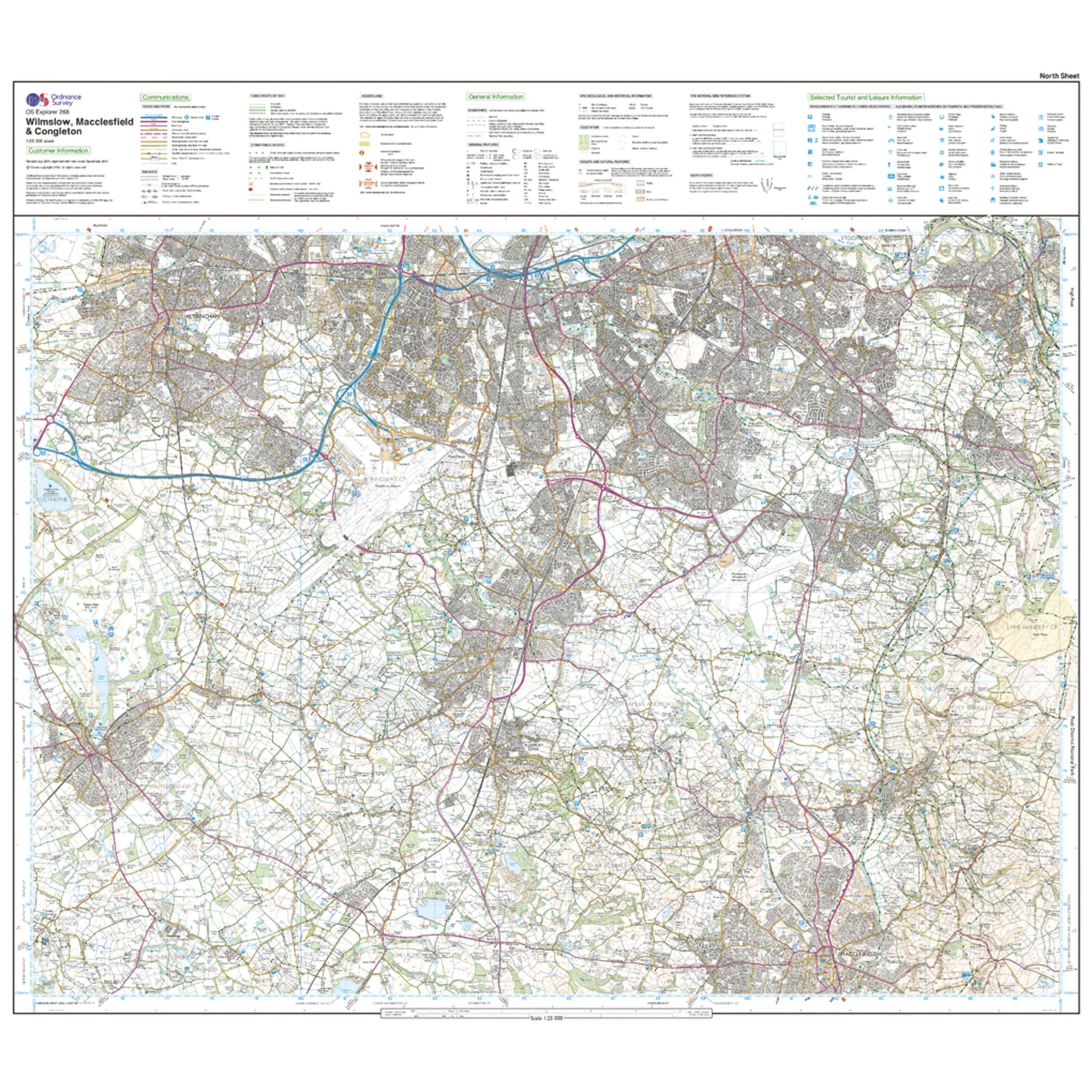 Explorer 268 Wilmslow, Macclesfield & Congleton Map With Digital Version - Image 3