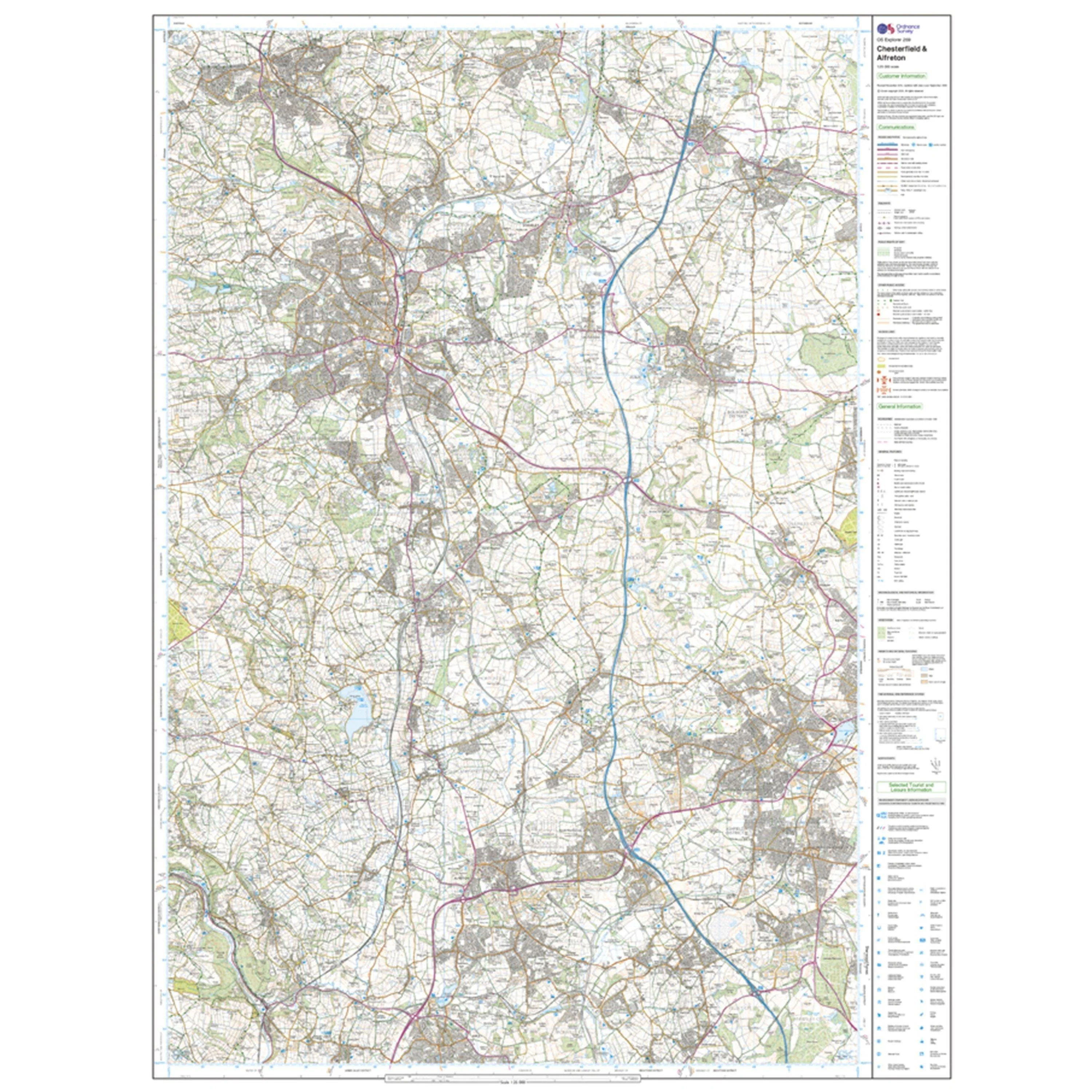 Explorer 269 Chesterfield & Alfreton Map With Digital Version - Image 3