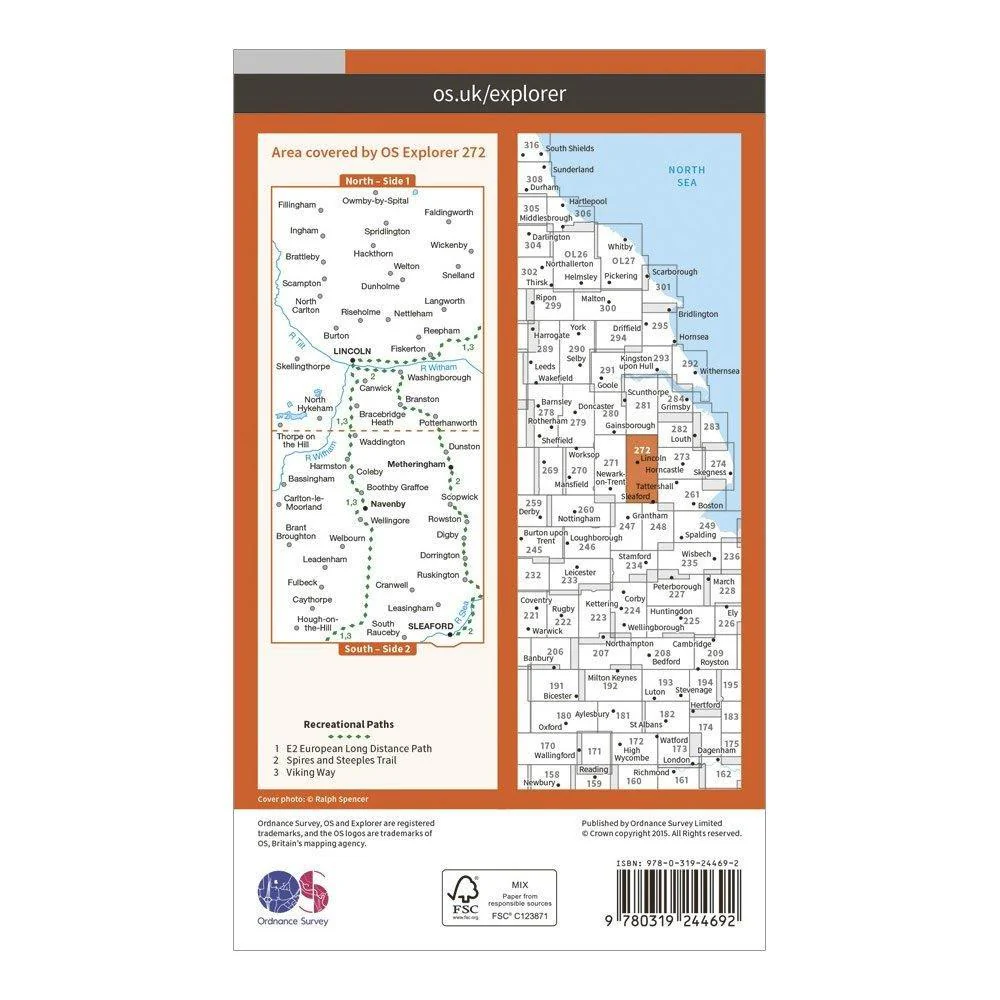 Explorer 272 Lincoln Map With Digital Version - Image 2