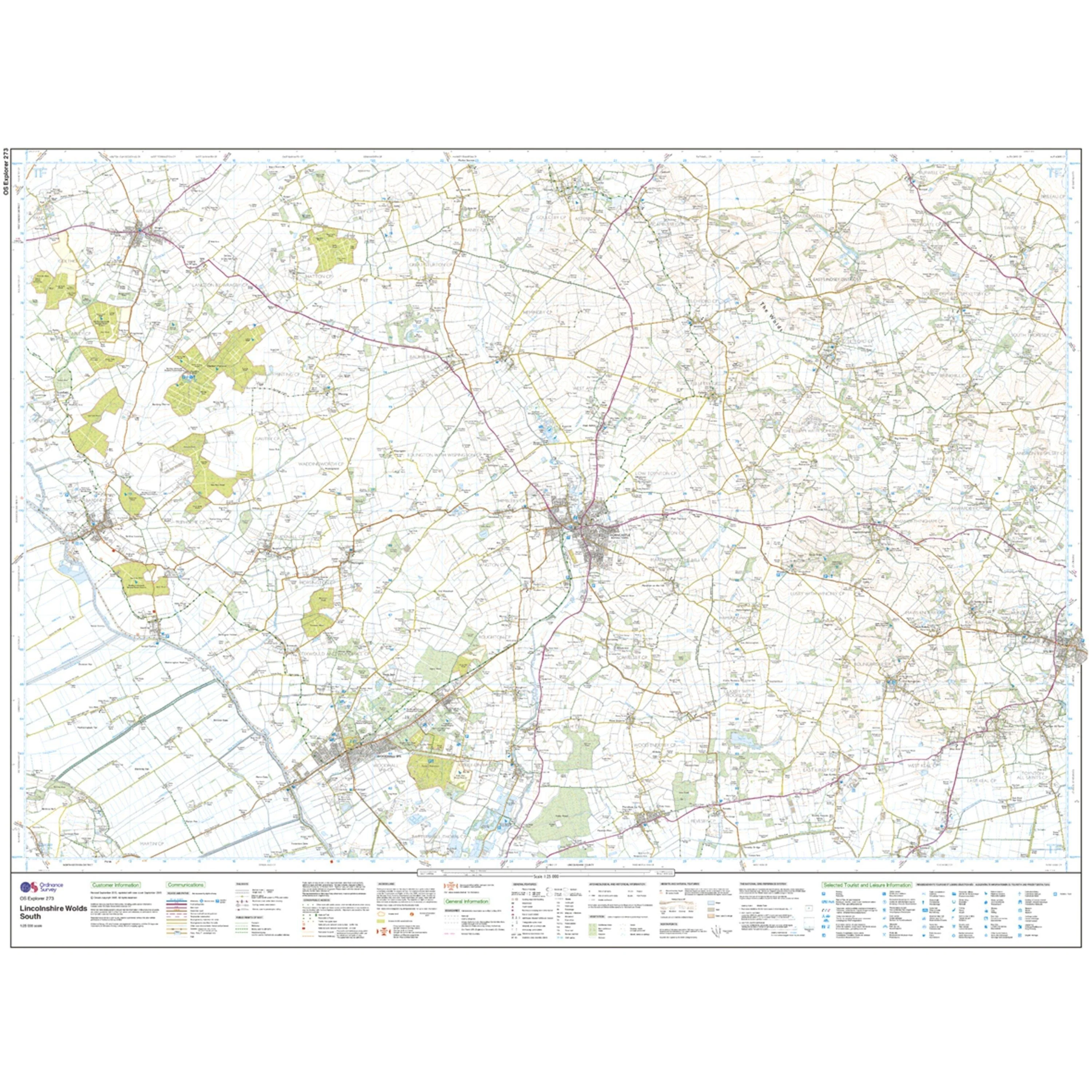 Explorer 273 Lincolnshire Wolds South Map With Digital Version - Image 3