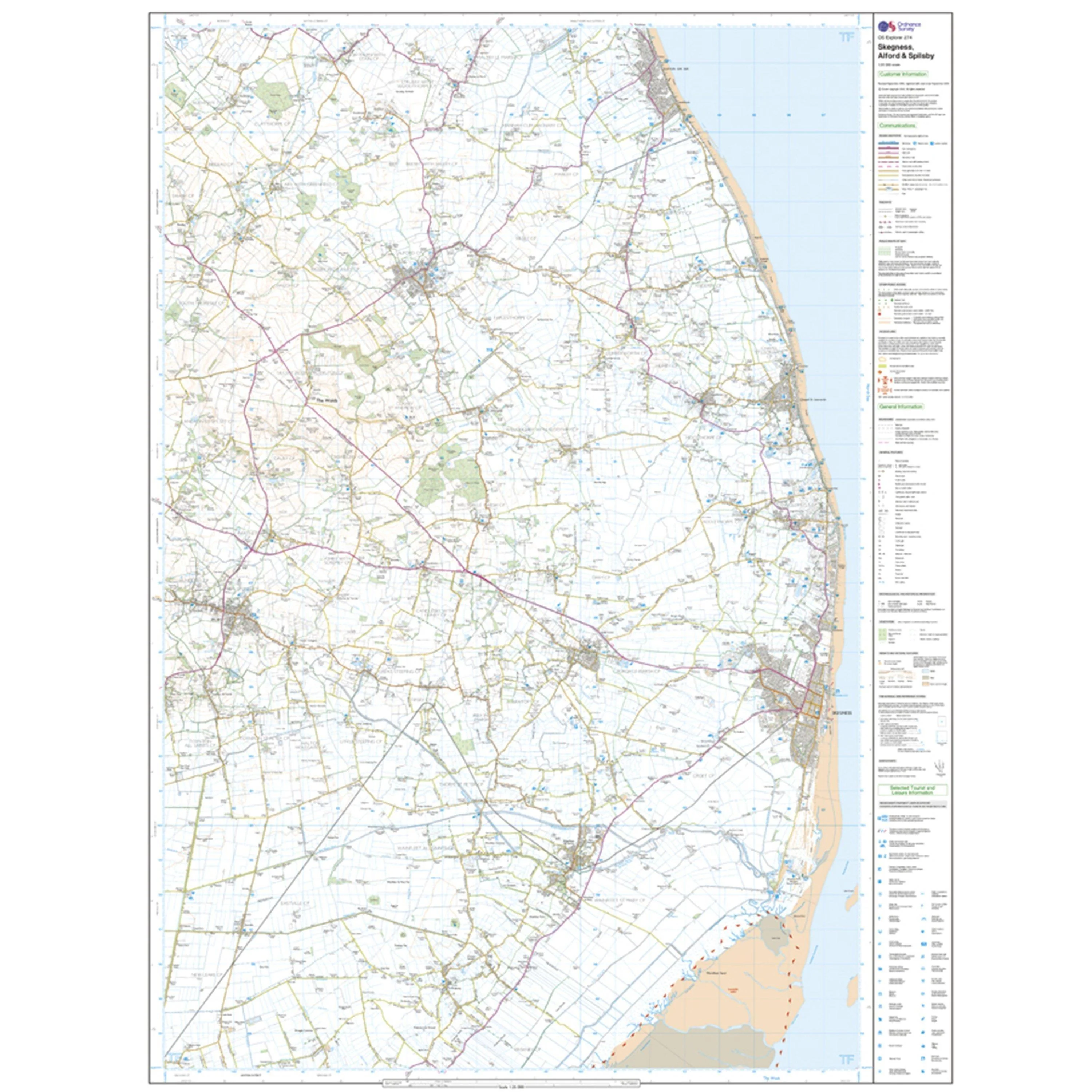 Explorer 274 Skegness, Alford & Spilsby Map With Digital Version - Image 3