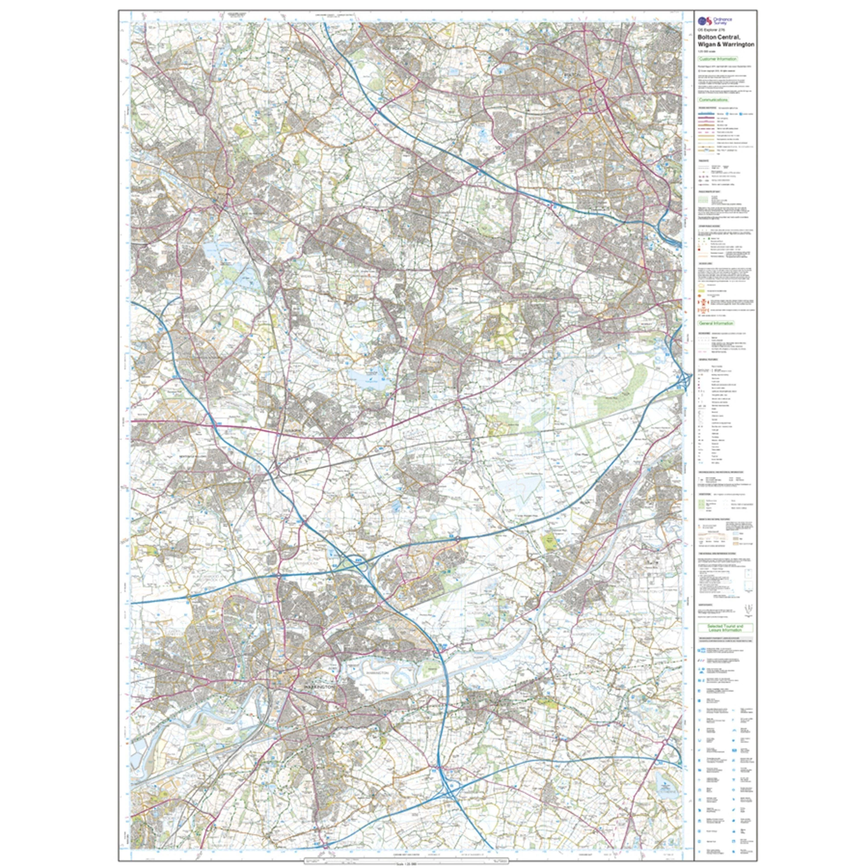 Explorer 276 Bolton, Wigan & Warrington Map With Digital Version - Image 3