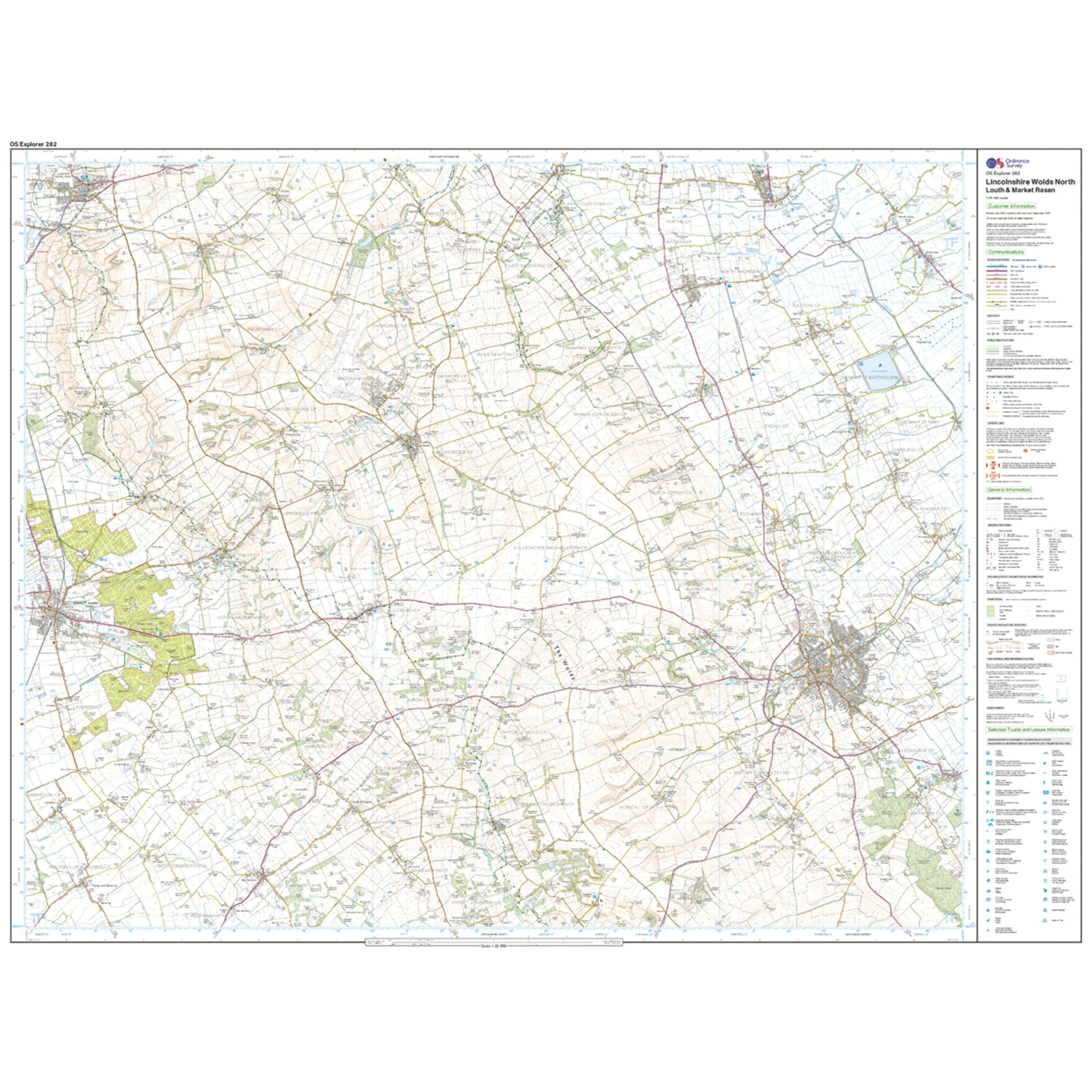 Explorer 282 Lincolnshire Wolds North Map With Digital Version - Image 3