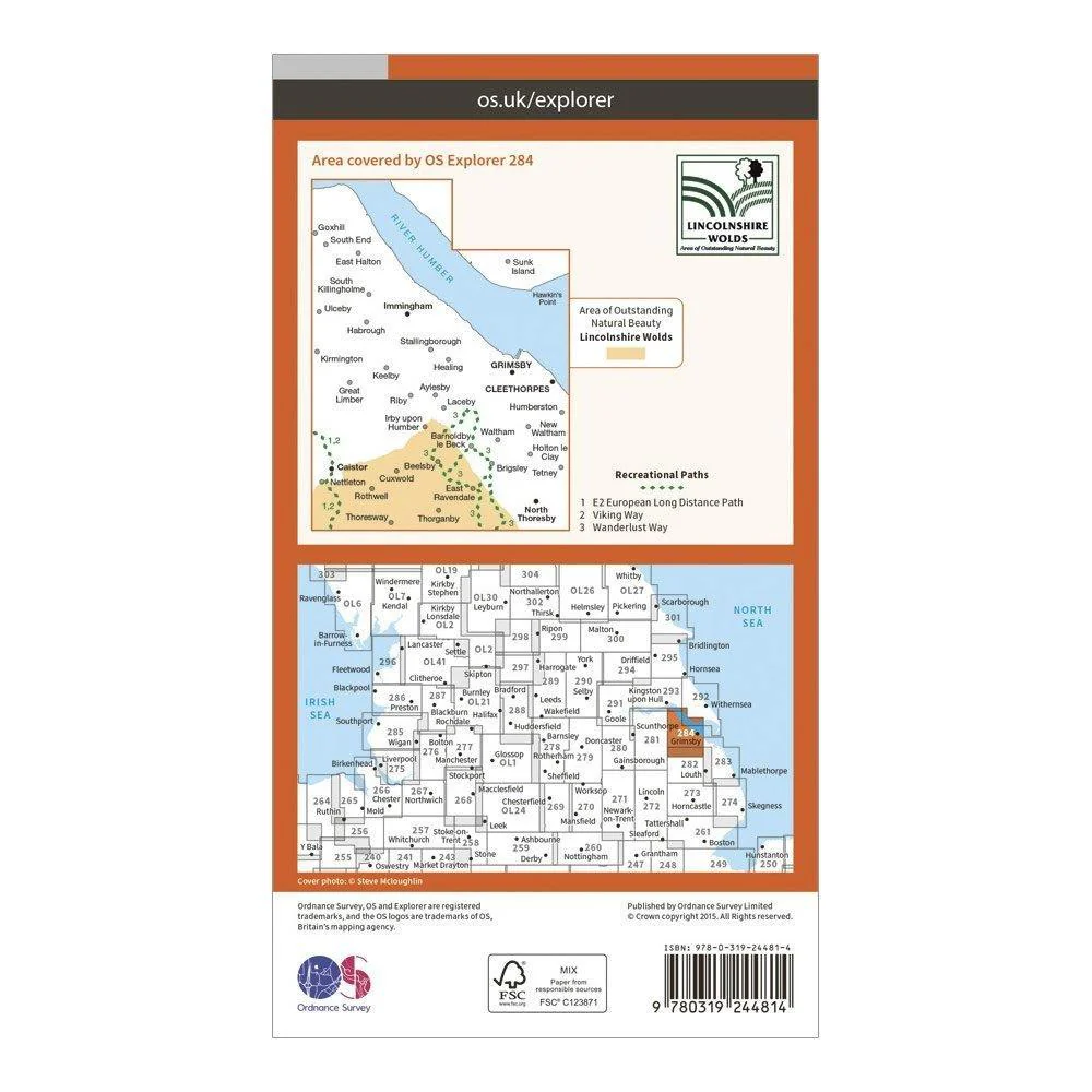 Explorer 284 Grimsby, Cleethorpes & Immingham Map With Digital Version - Image 2