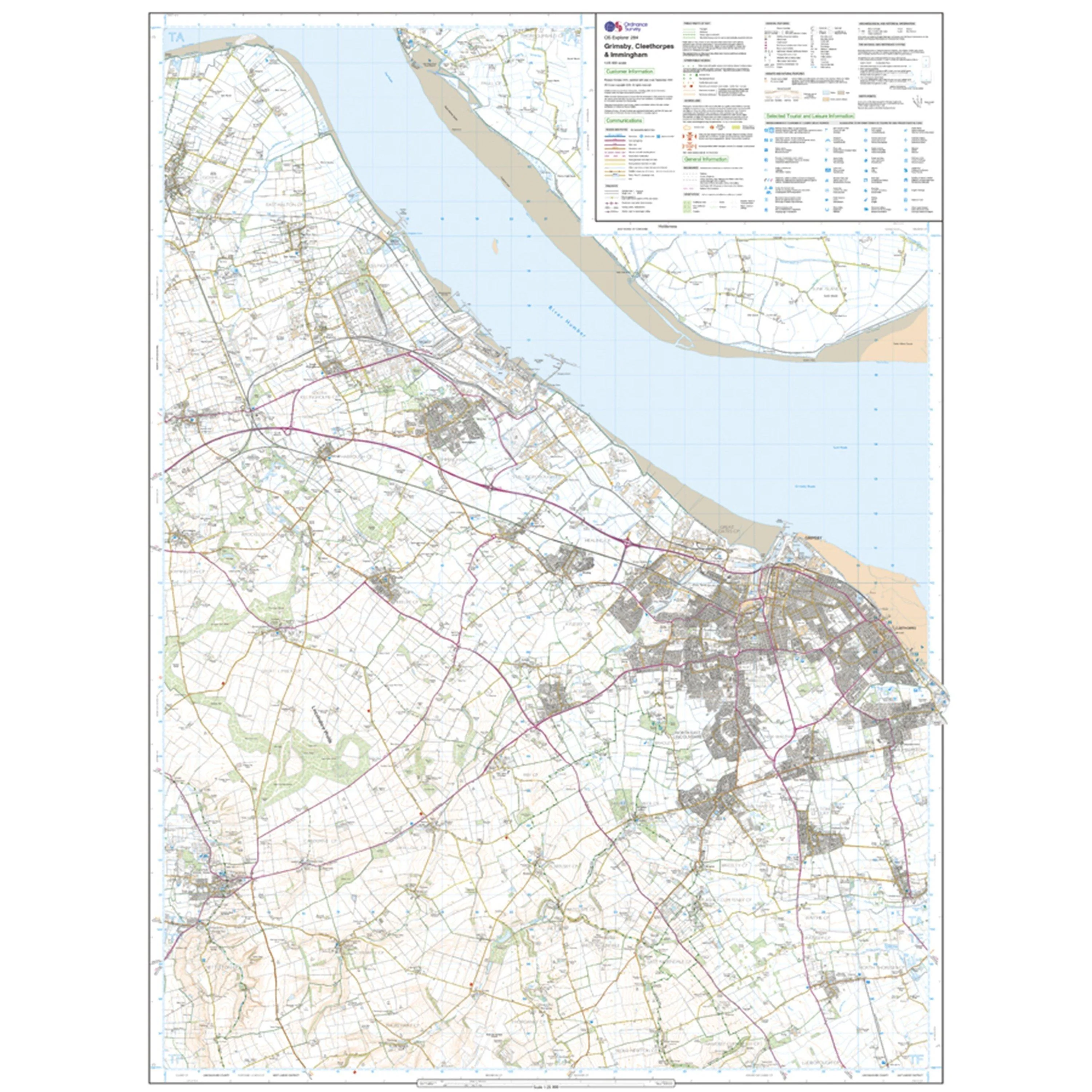 Explorer 284 Grimsby, Cleethorpes & Immingham Map With Digital Version - Image 3