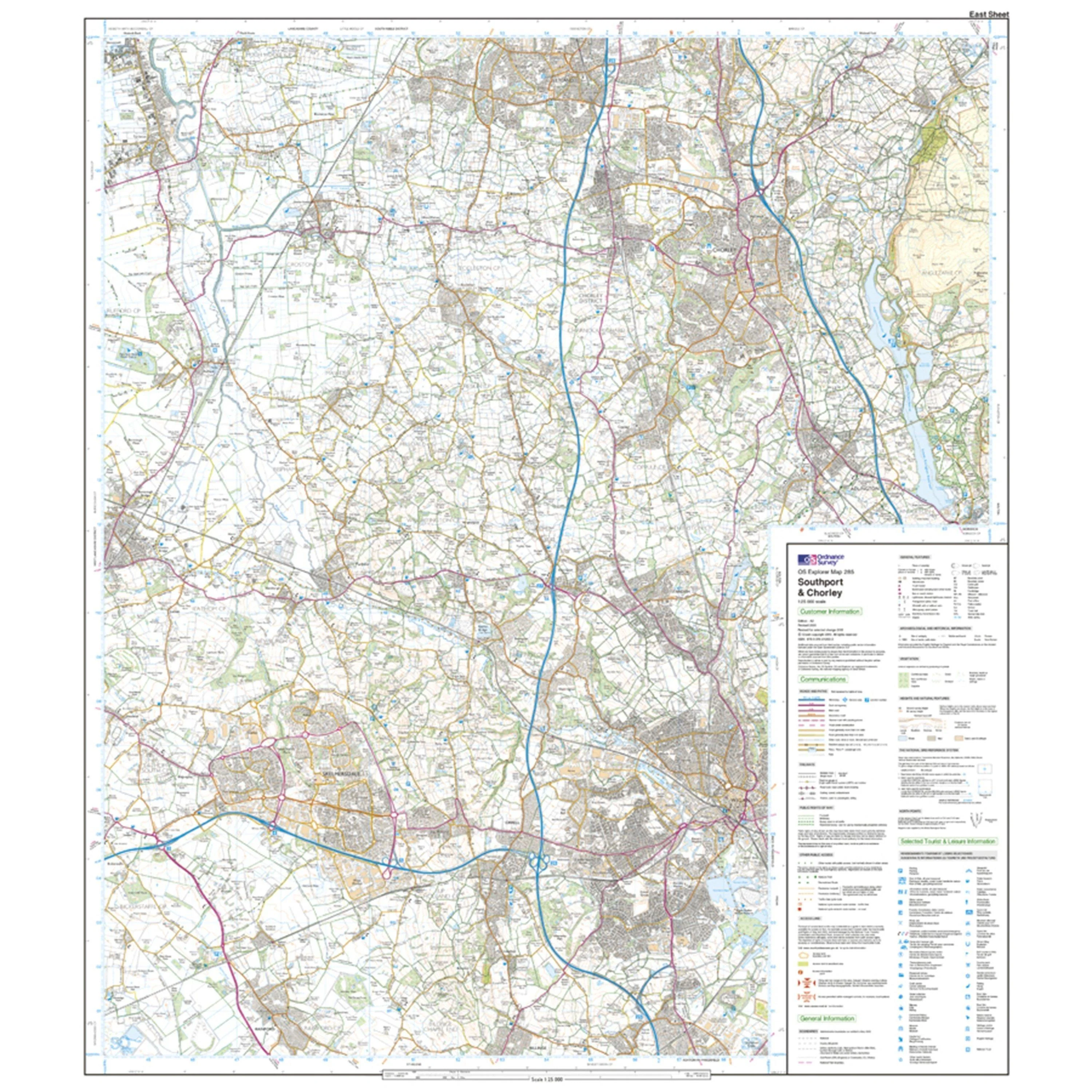 Explorer 285 Southport & Chorley Map With Digital Version - Image 3