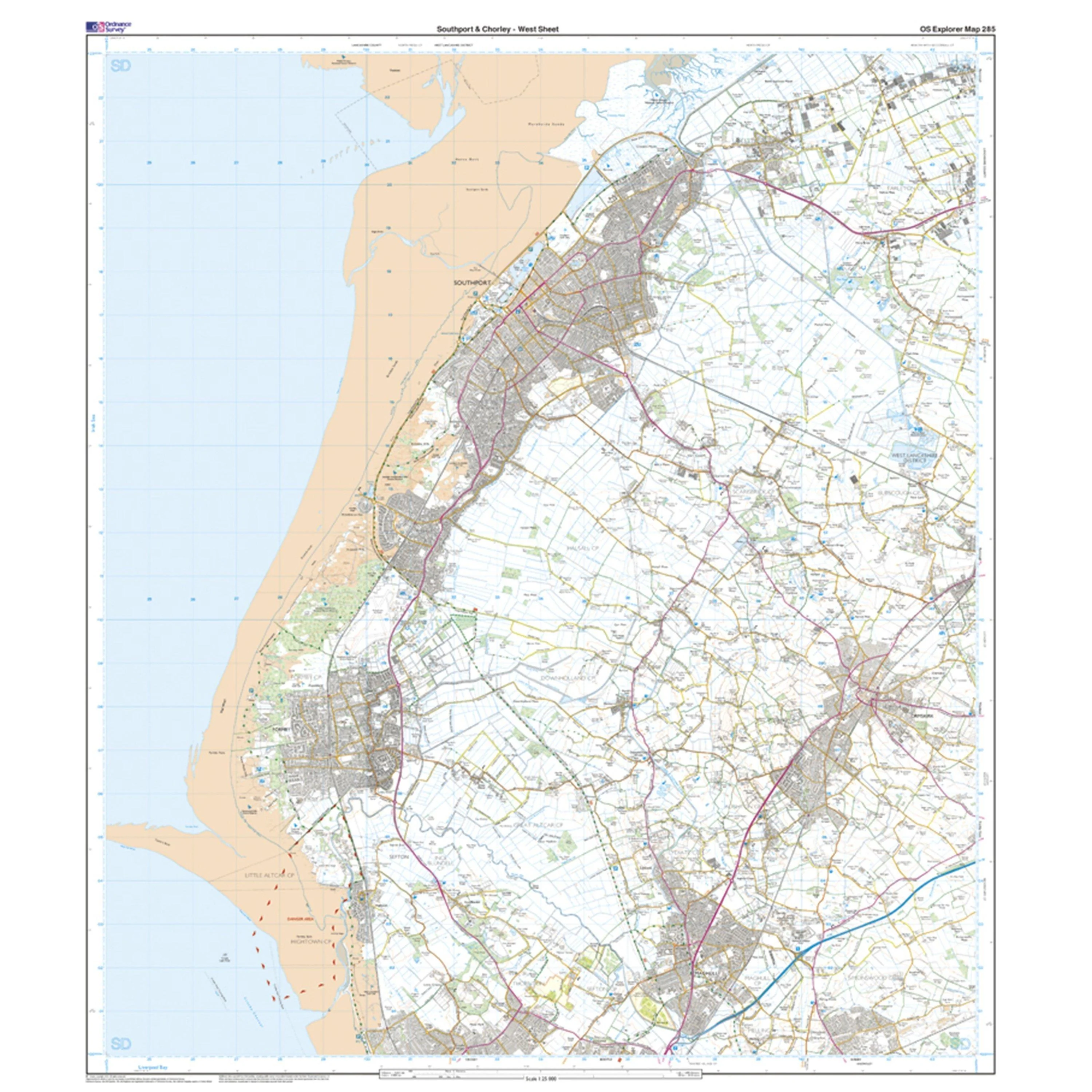 Explorer 285 Southport & Chorley Map With Digital Version - Image 4