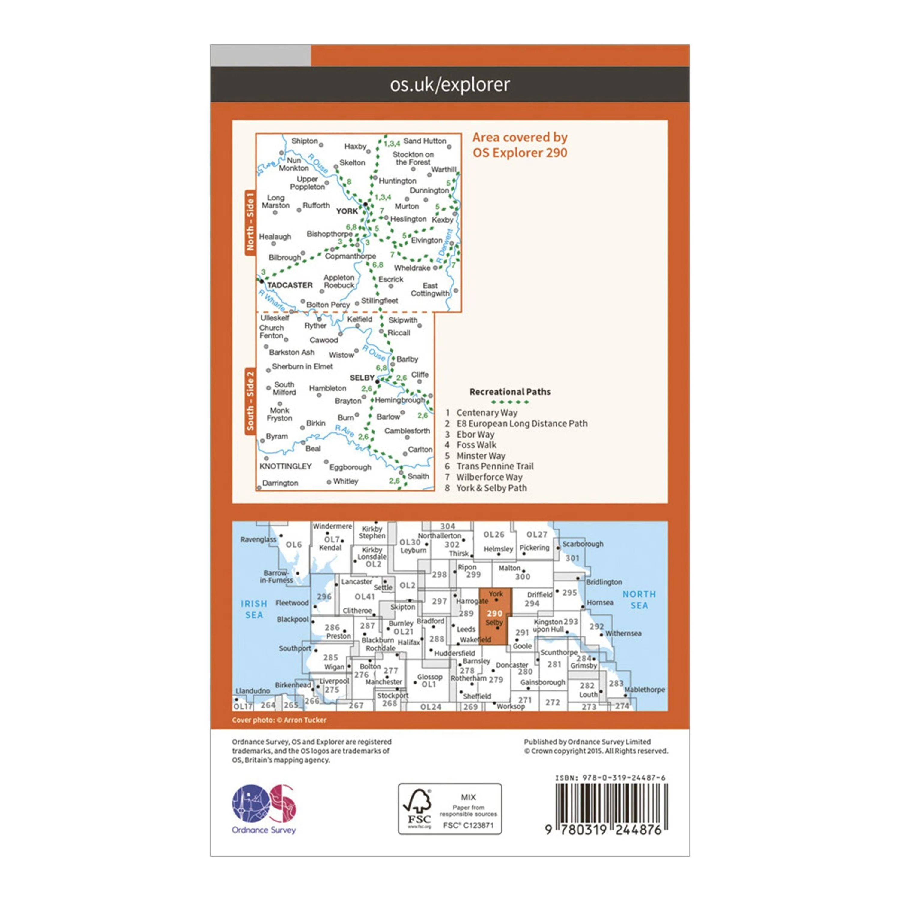 Explorer 290 York Map With Digital Version - Image 2