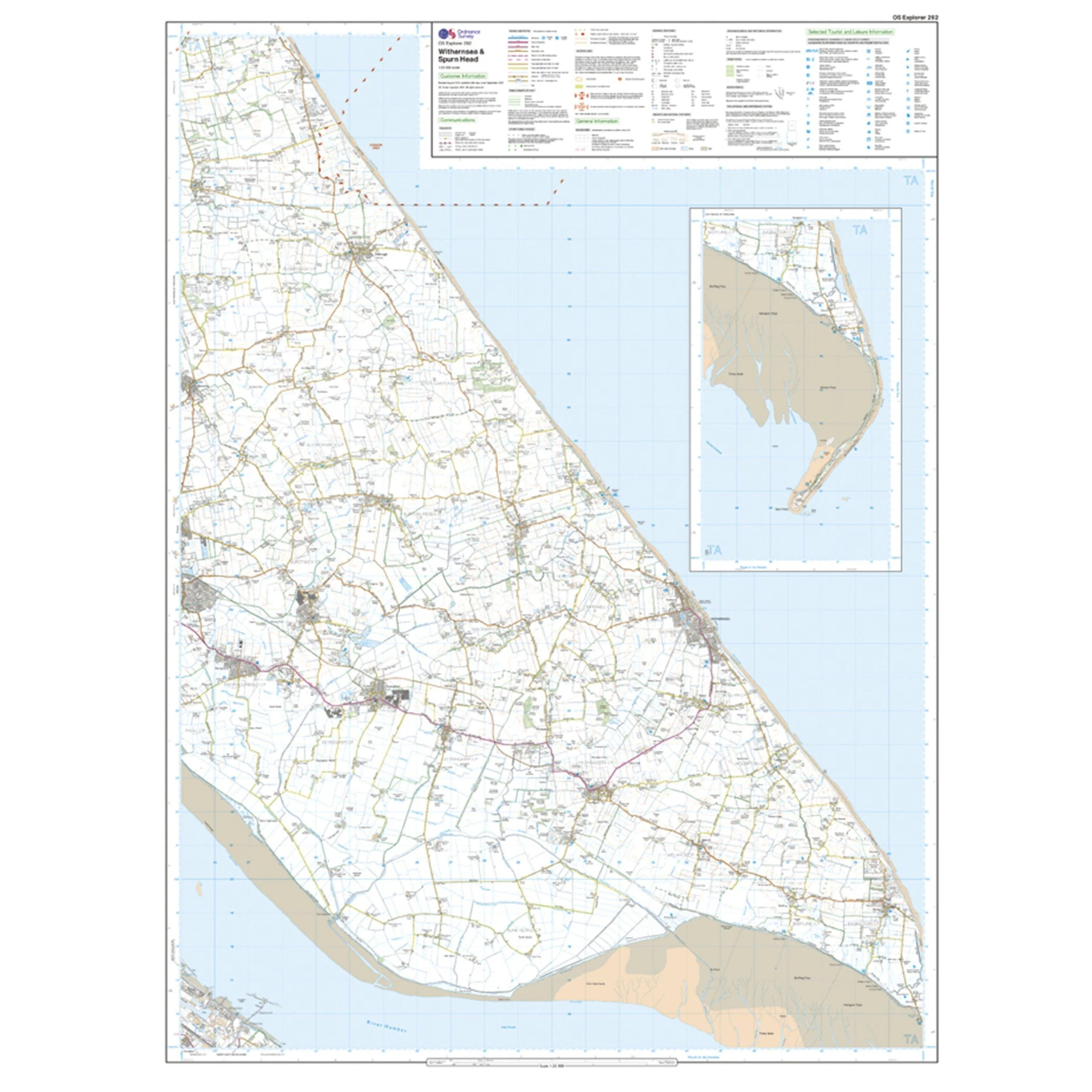Explorer 292 Withernsea & Spurn Head Map With Digital Version - Image 3