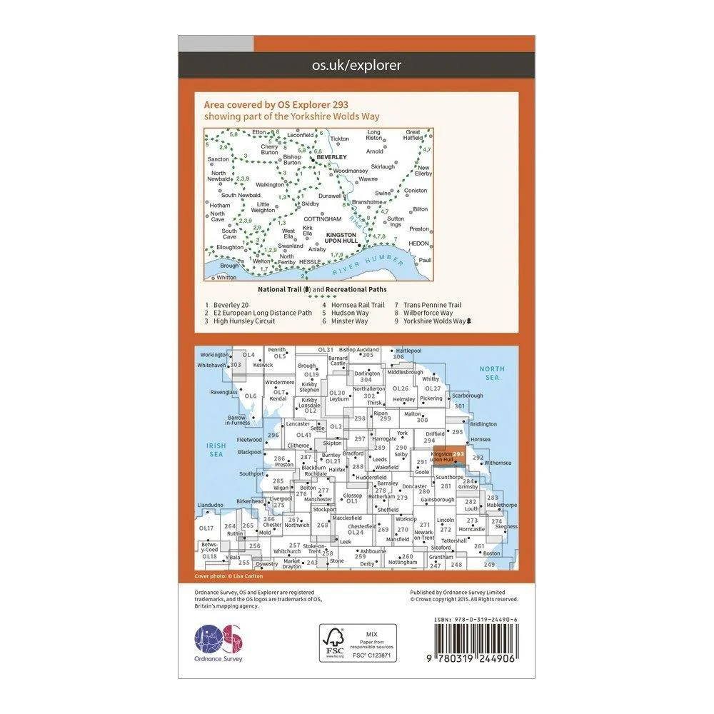 Explorer 293 Kingston upon Hull & Beverley Map With Digital Version - Image 2