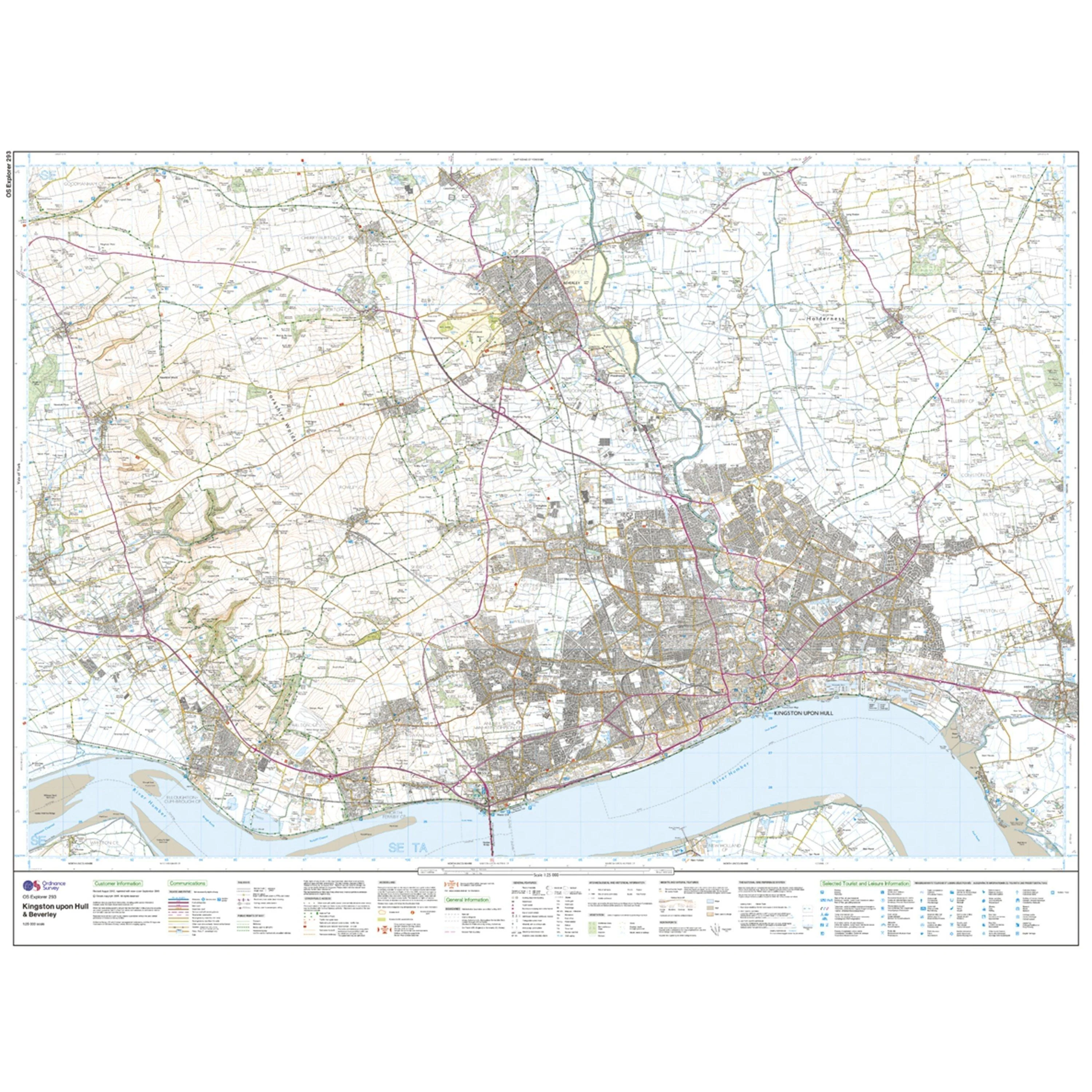 Explorer 293 Kingston upon Hull & Beverley Map With Digital Version - Image 3
