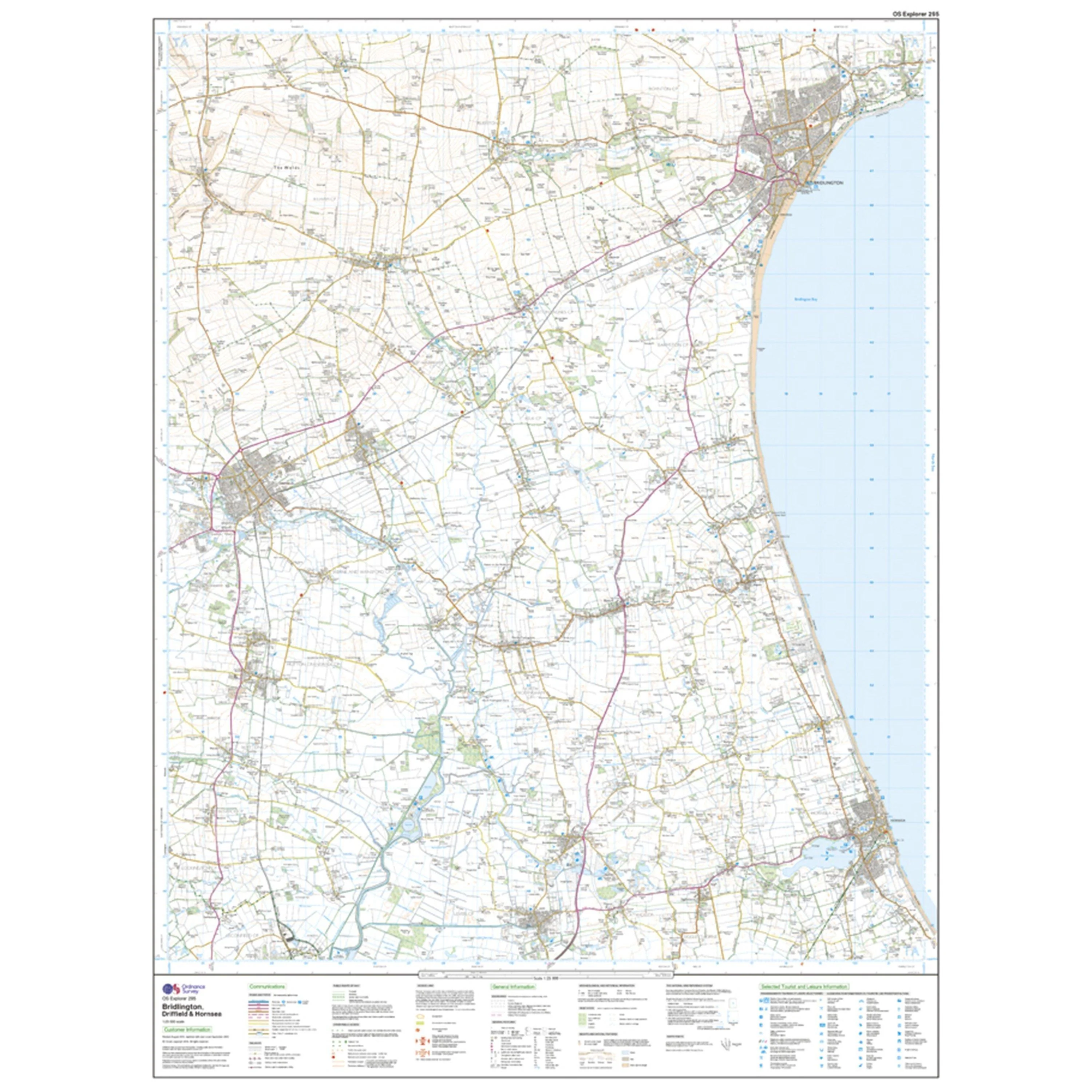 Explorer 295 Bridlington, Driffield & Hornsea Map With Digital Version - Image 3
