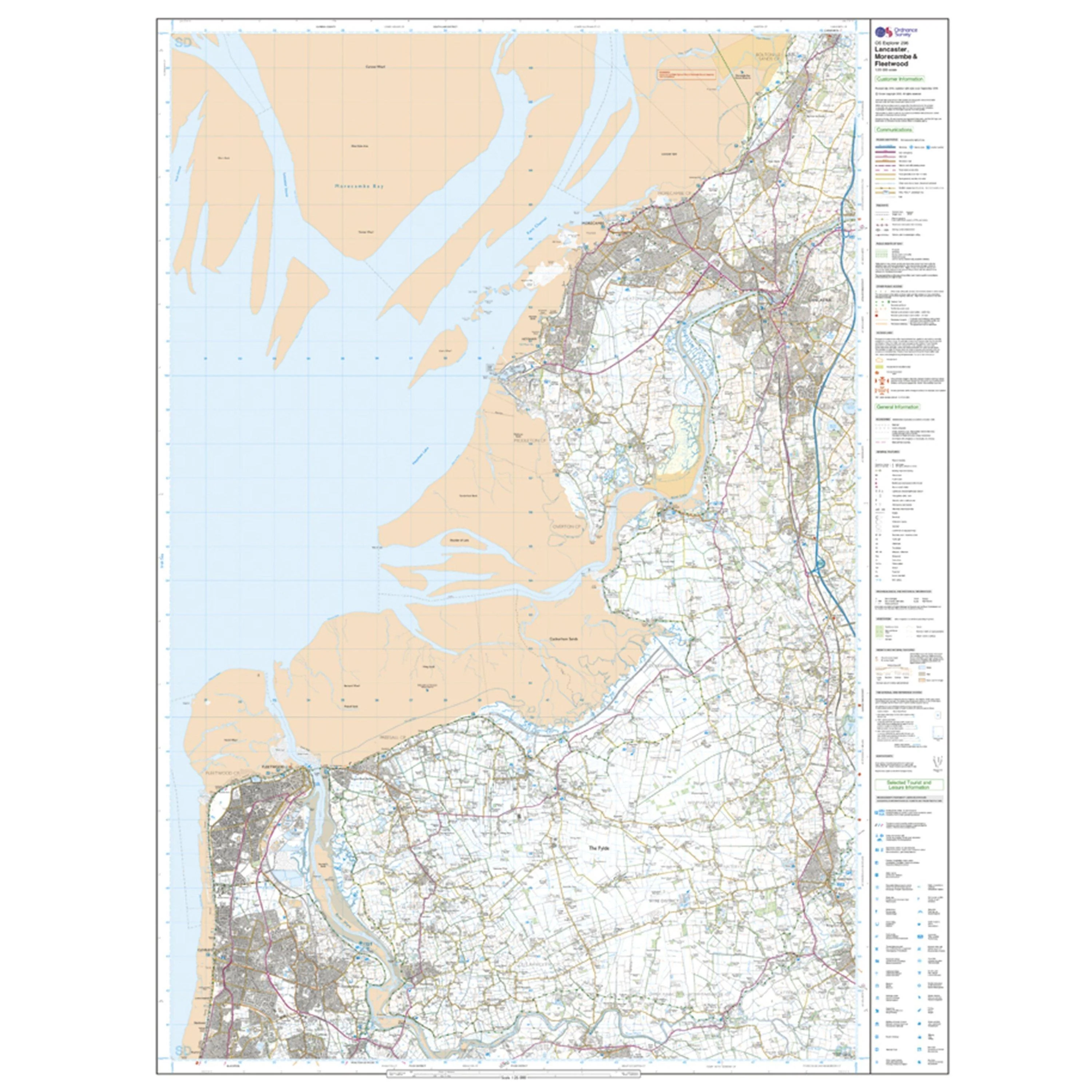 Explorer 296 Lancaster, Morecambe & Fleetwood Map With Digital Version - Image 3
