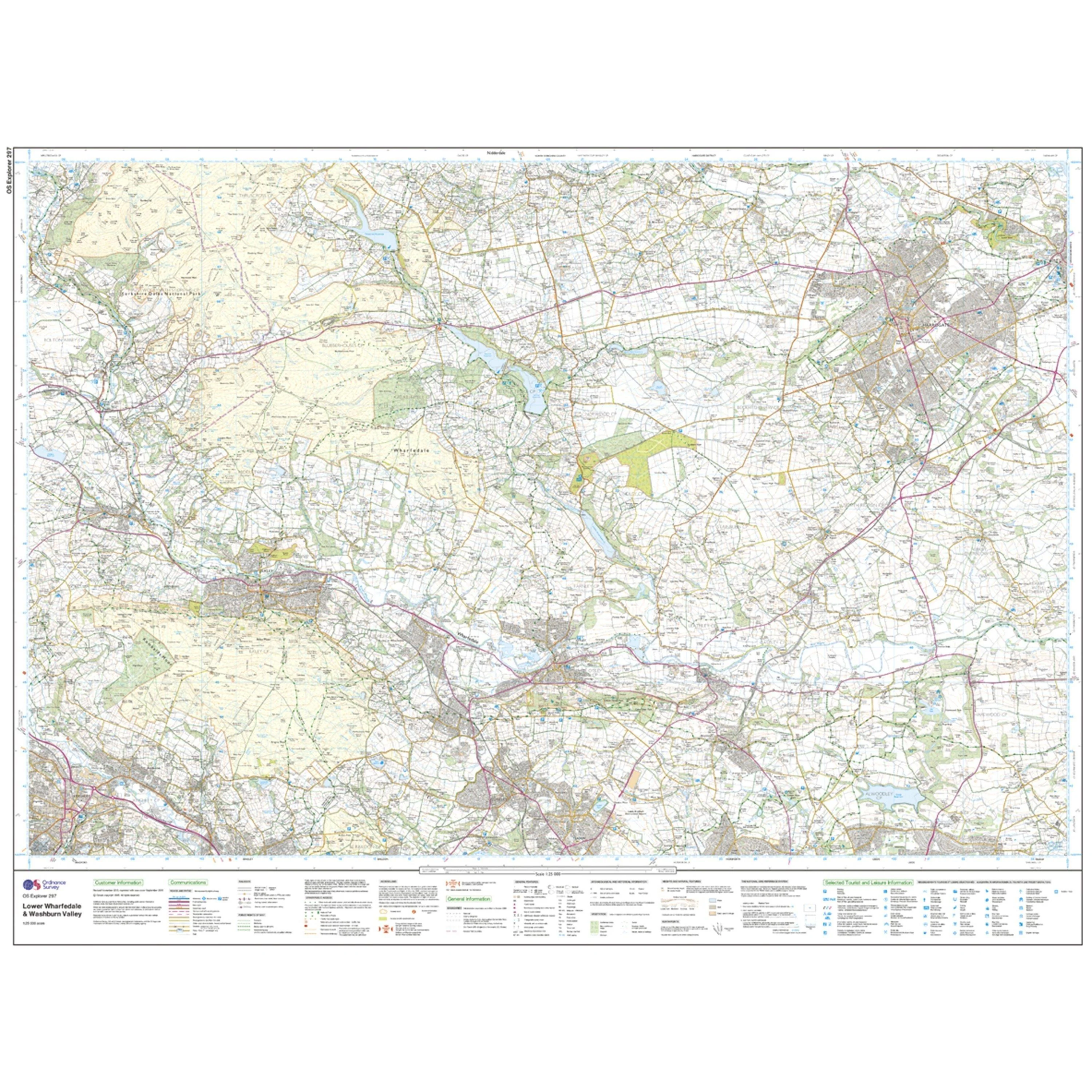 Explorer 297 Lower Wharfedale & Washburn Valley Map With Digital Version - Image 3