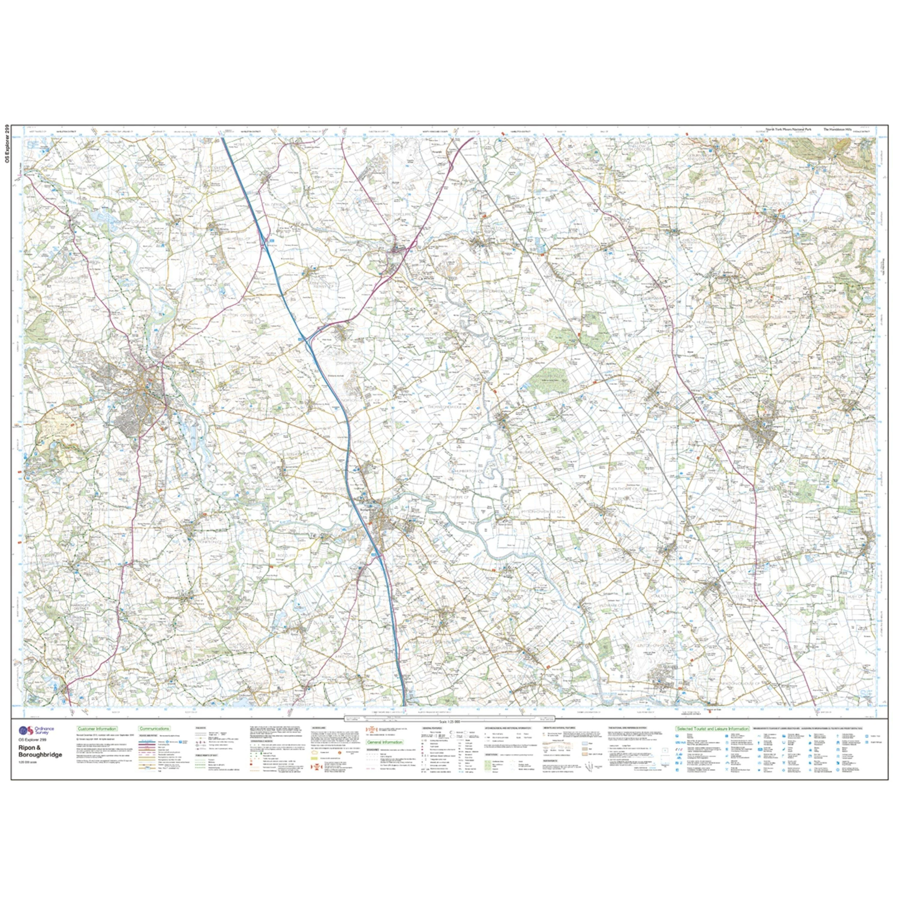 Explorer 299 Ripon  Boroughbridge Map With Digital Version - Image 3