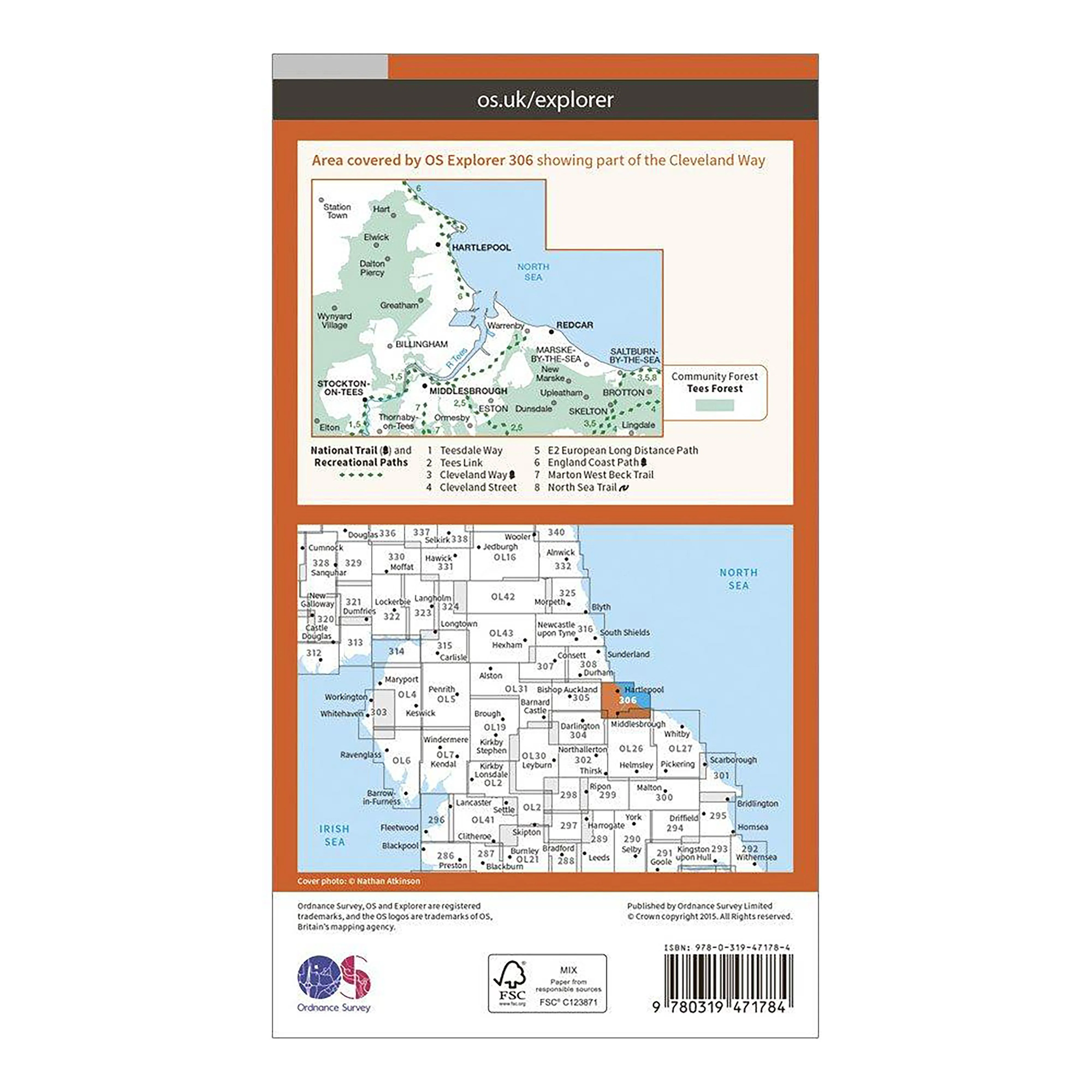 Explorer 306 Middlesbrough & Hartlepool Active Map - Image 2