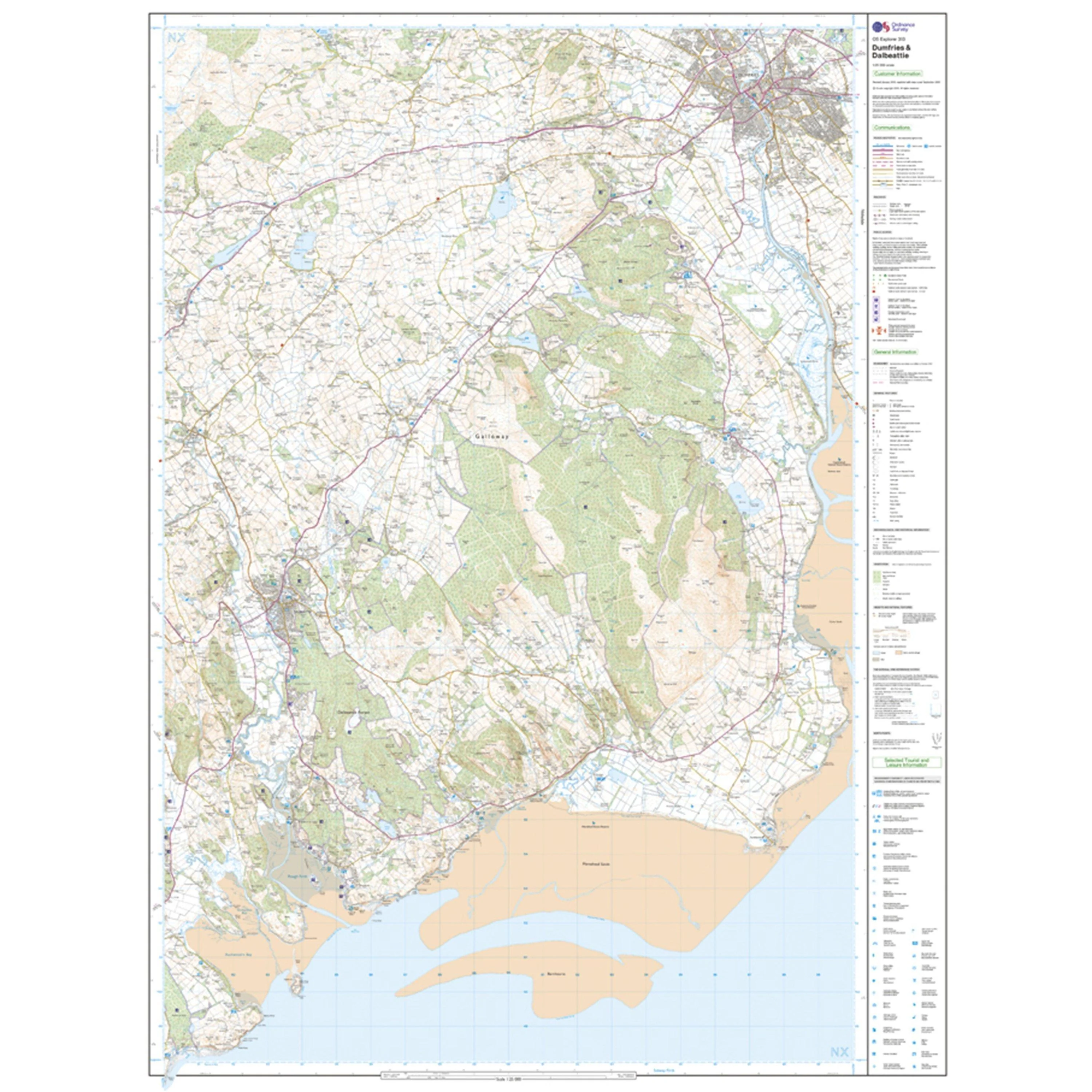 Explorer 313 Dumfries & Dalbeattie Map With Digital Version - Image 3