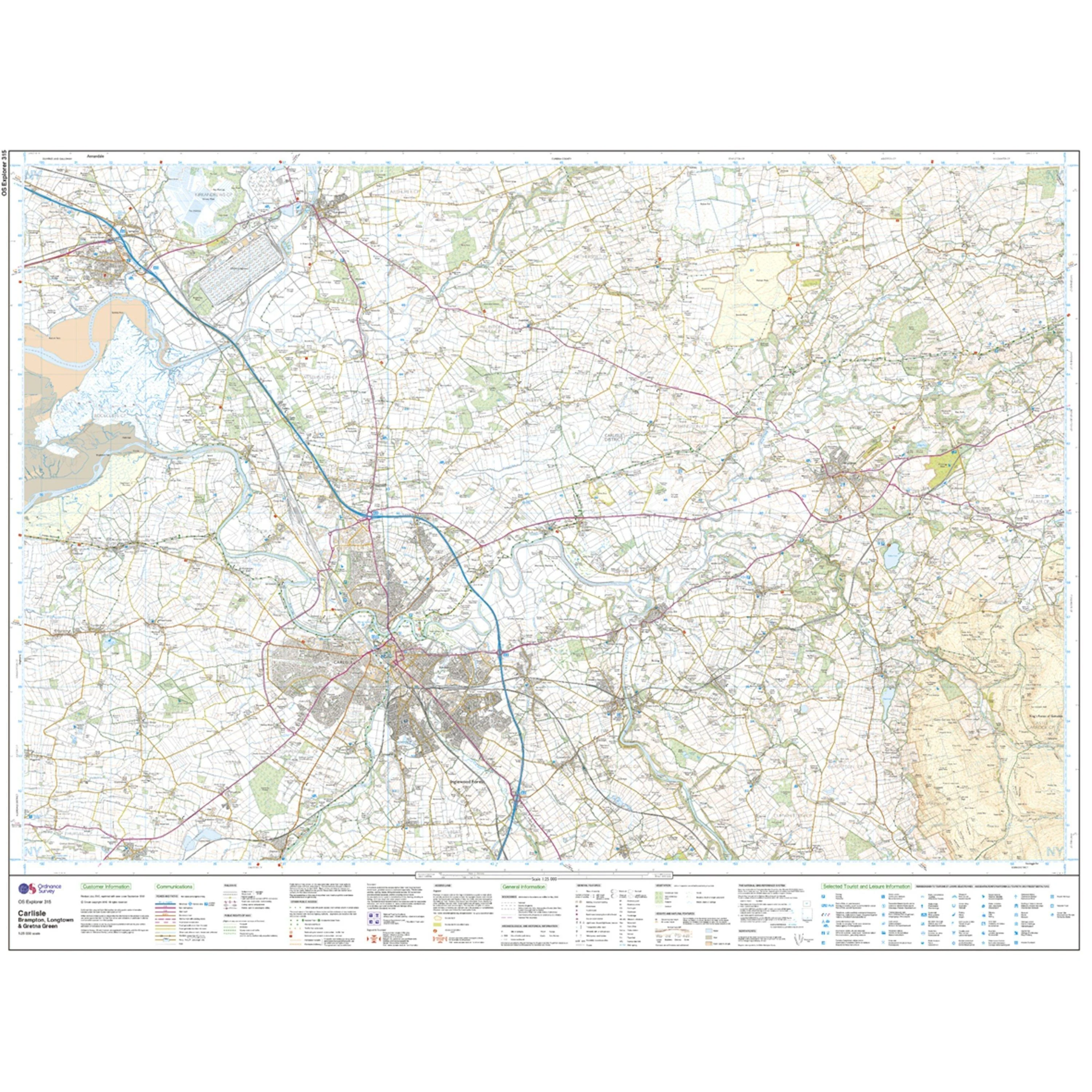 Explorer 315 Carlisle Map With Digital Version - Image 2