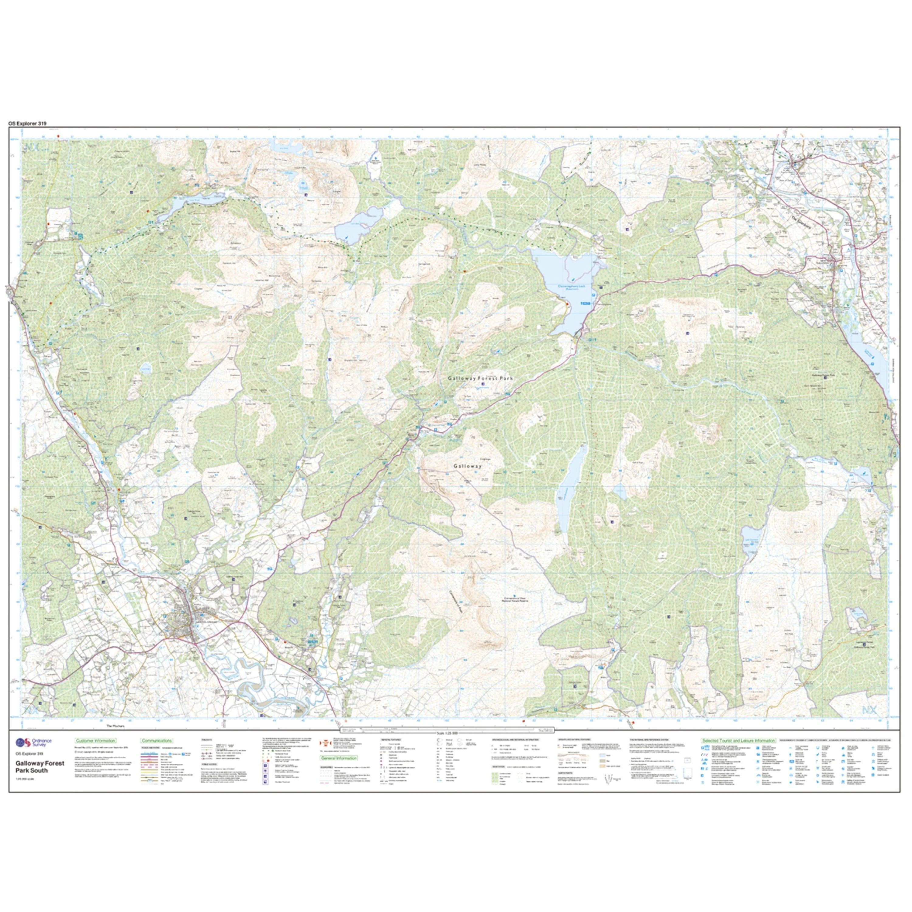 Explorer 319 Galloway Forest Park South Map With Digital Version - Image 3